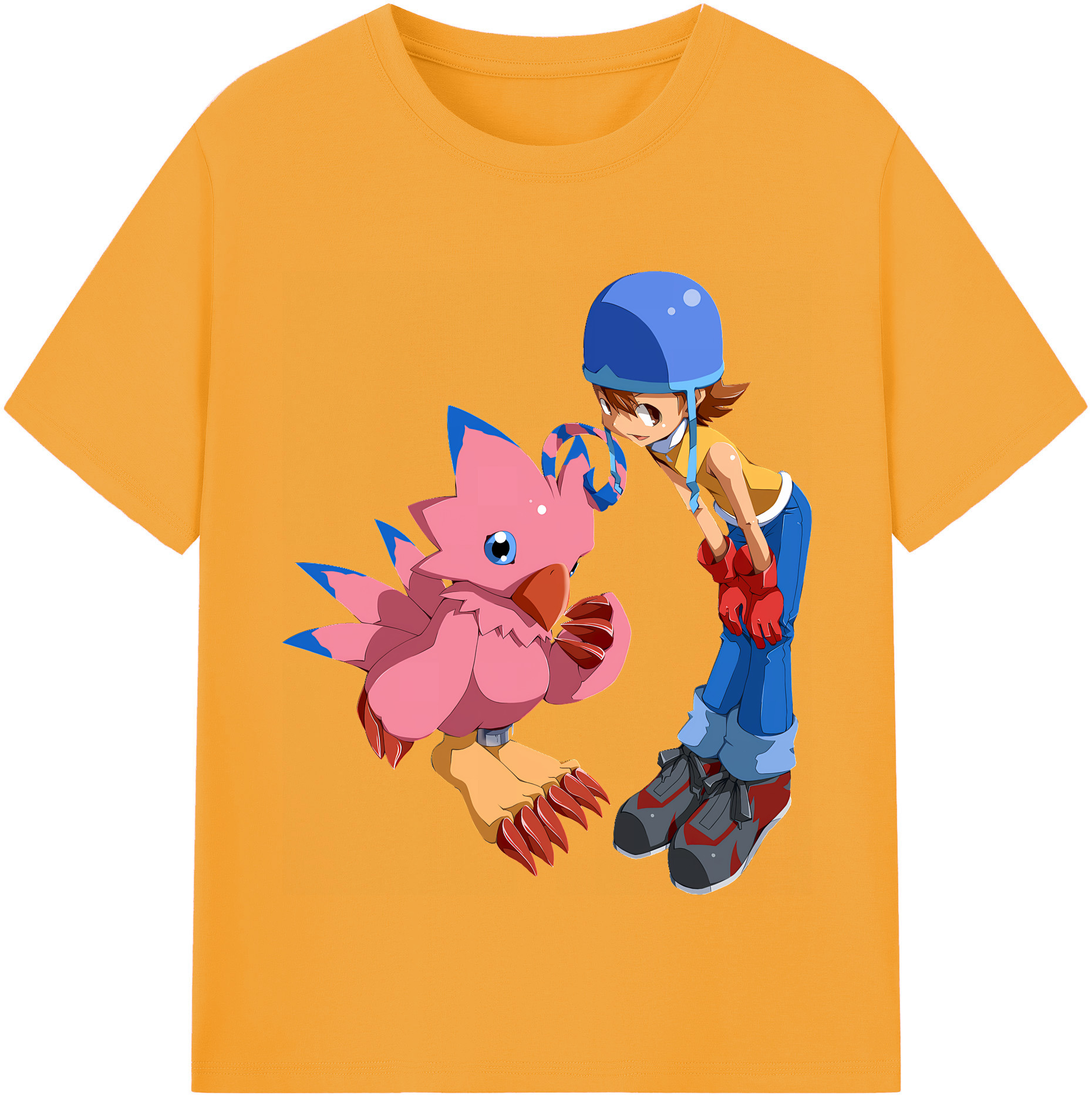 （画像用） Digimon デジタルモンスター/デジモン レディースカジュアルプリントTシャツ（綿100％）
