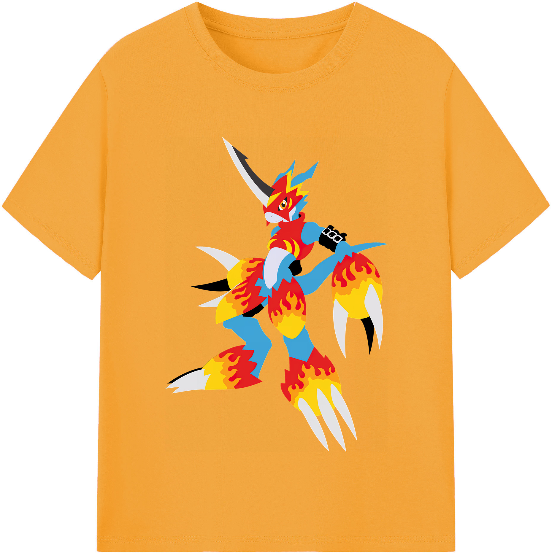 （画像用） Digimon デジタルモンスター/デジモン レディースカジュアルプリントTシャツ（綿100％）