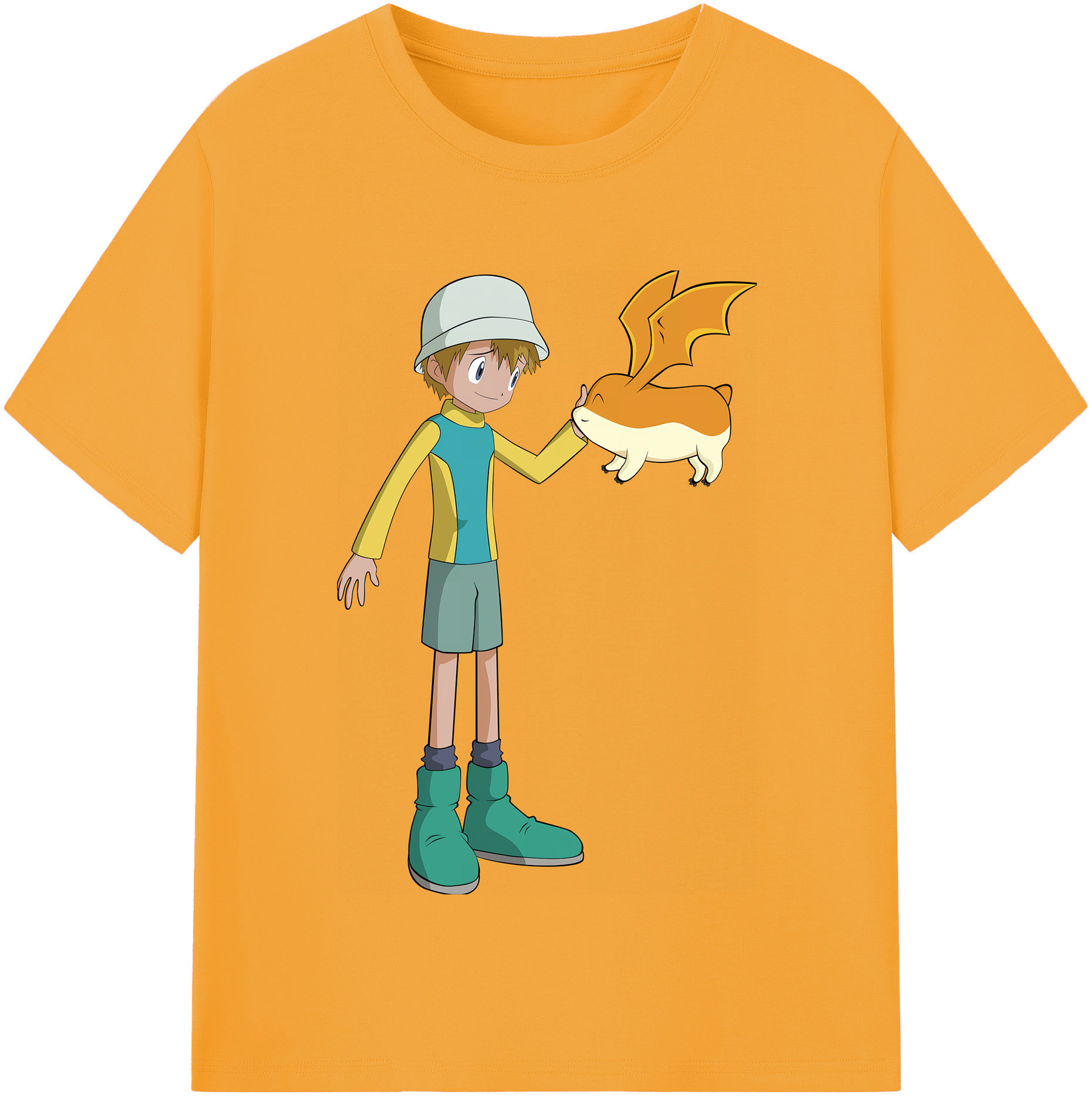 （画像用） Digimon デジタルモンスター/デジモン レディースカジュアルプリントTシャツ（綿100％）