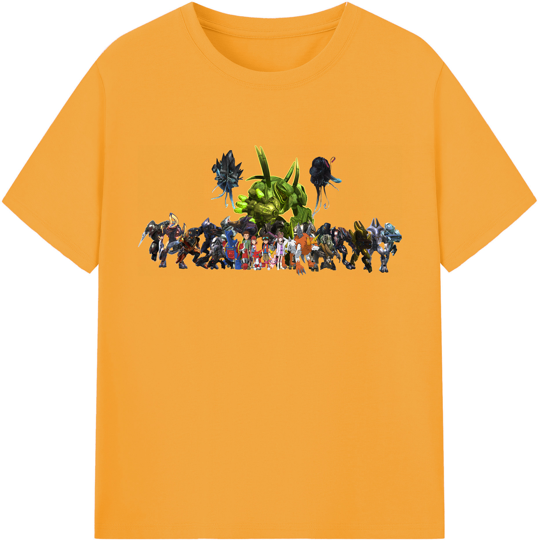 （画像用） Digimon デジタルモンスター/デジモン レディースカジュアルプリントTシャツ（綿100％）