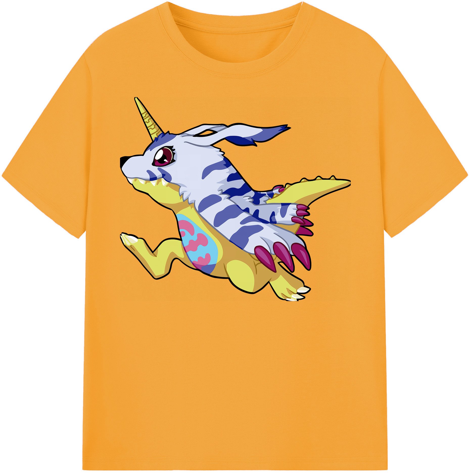 （画像用） Digimon デジタルモンスター/デジモン レディースカジュアルプリントTシャツ（綿100％）