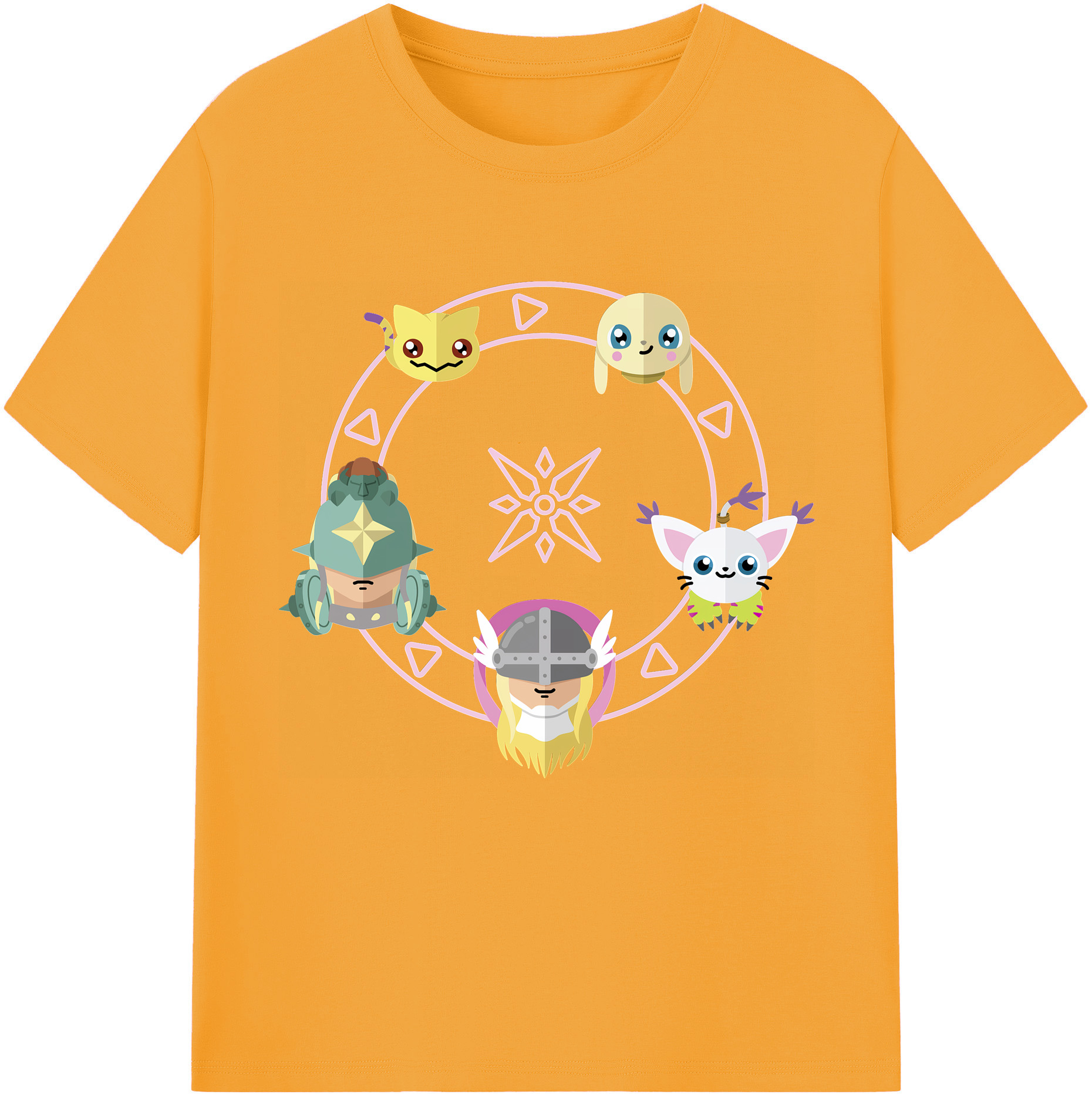 （画像用） Digimon デジタルモンスター/デジモン レディースカジュアルプリントTシャツ（綿100％）