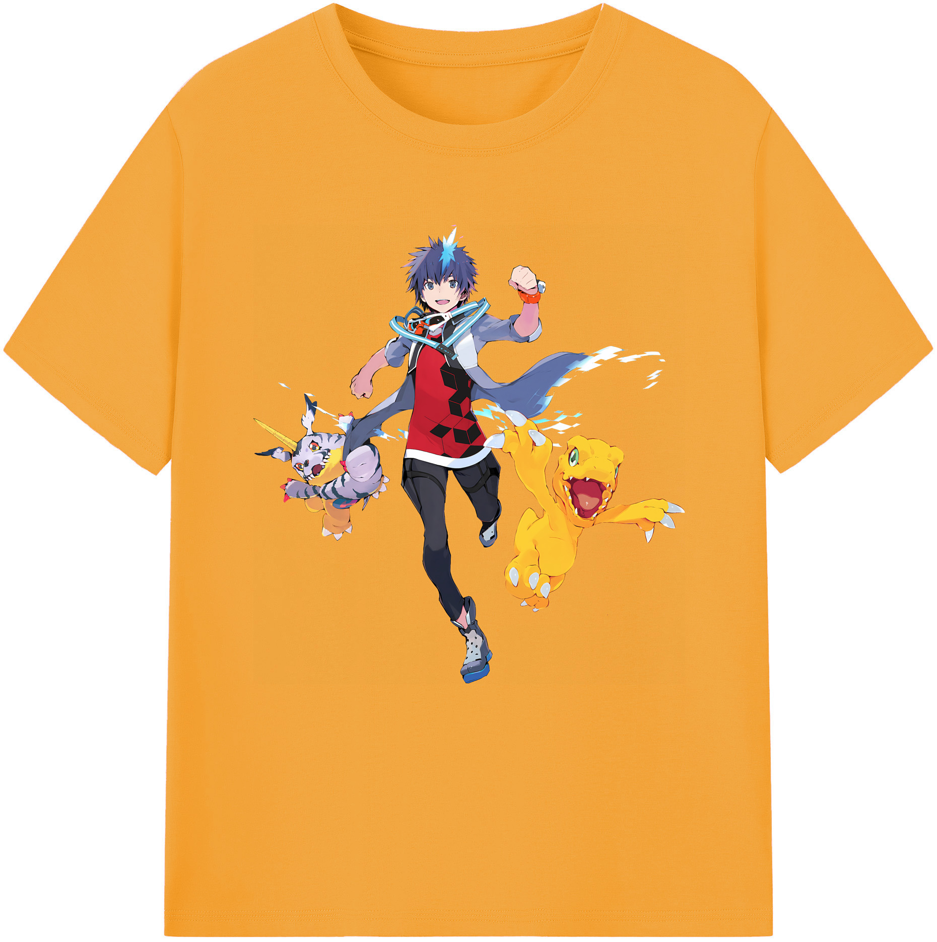 （画像用） Digimon デジタルモンスター/デジモン レディースカジュアルプリントTシャツ（綿100％）