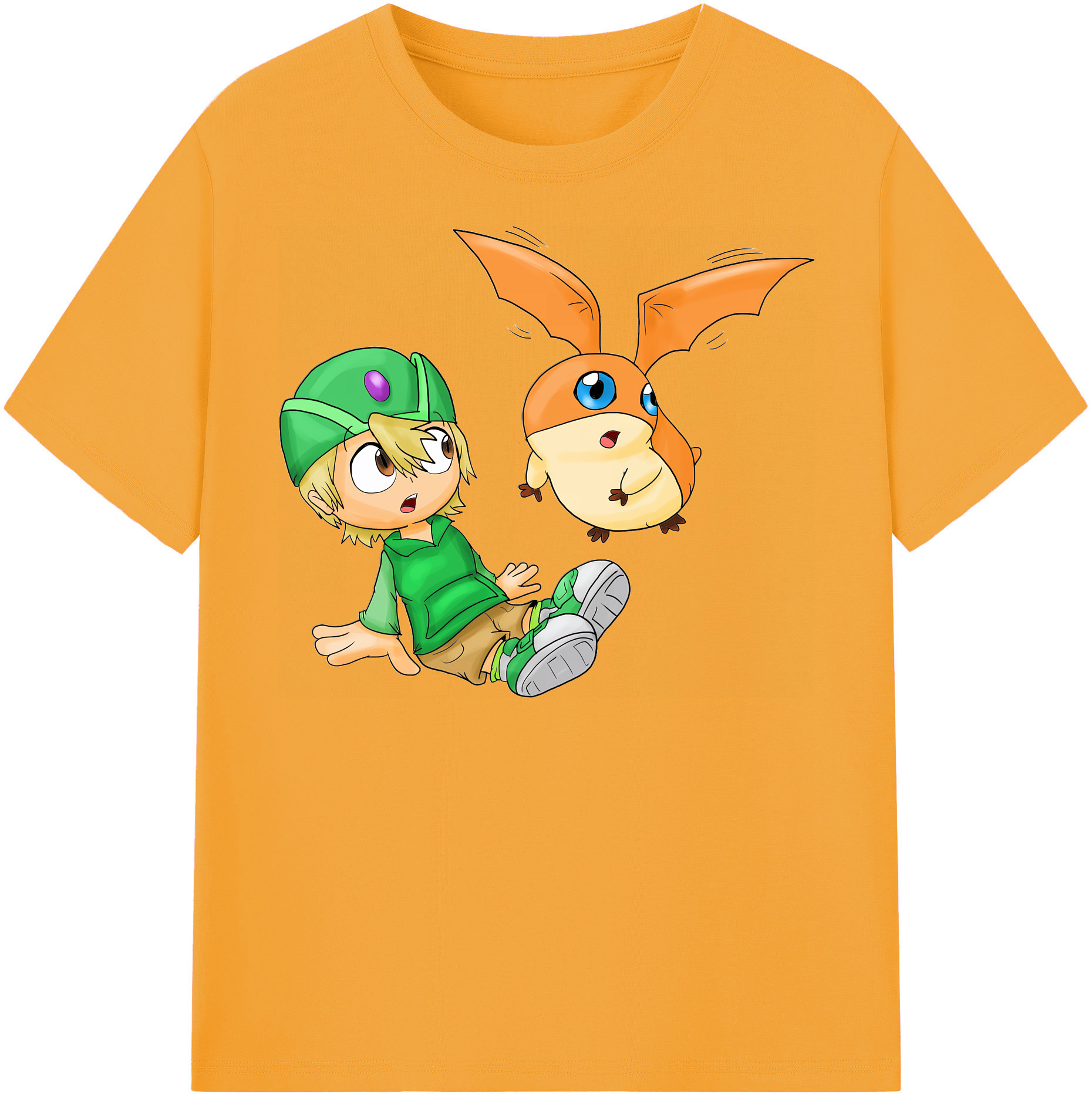 （画像用） Digimon デジタルモンスター/デジモン レディースカジュアルプリントTシャツ（綿100％）