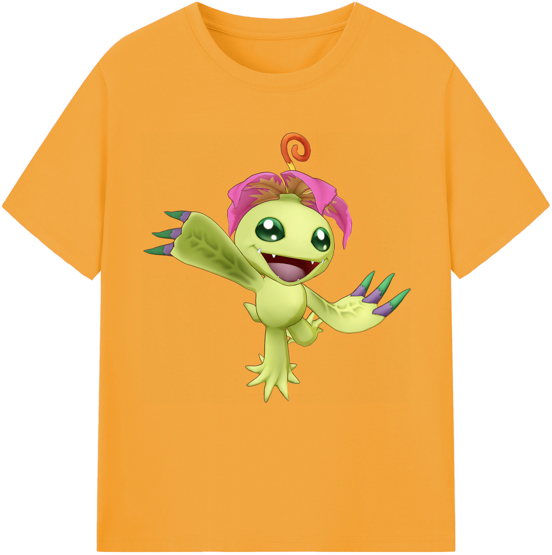 （画像用） Digimon デジタルモンスター/デジモン レディースカジュアルプリントTシャツ（綿100％）