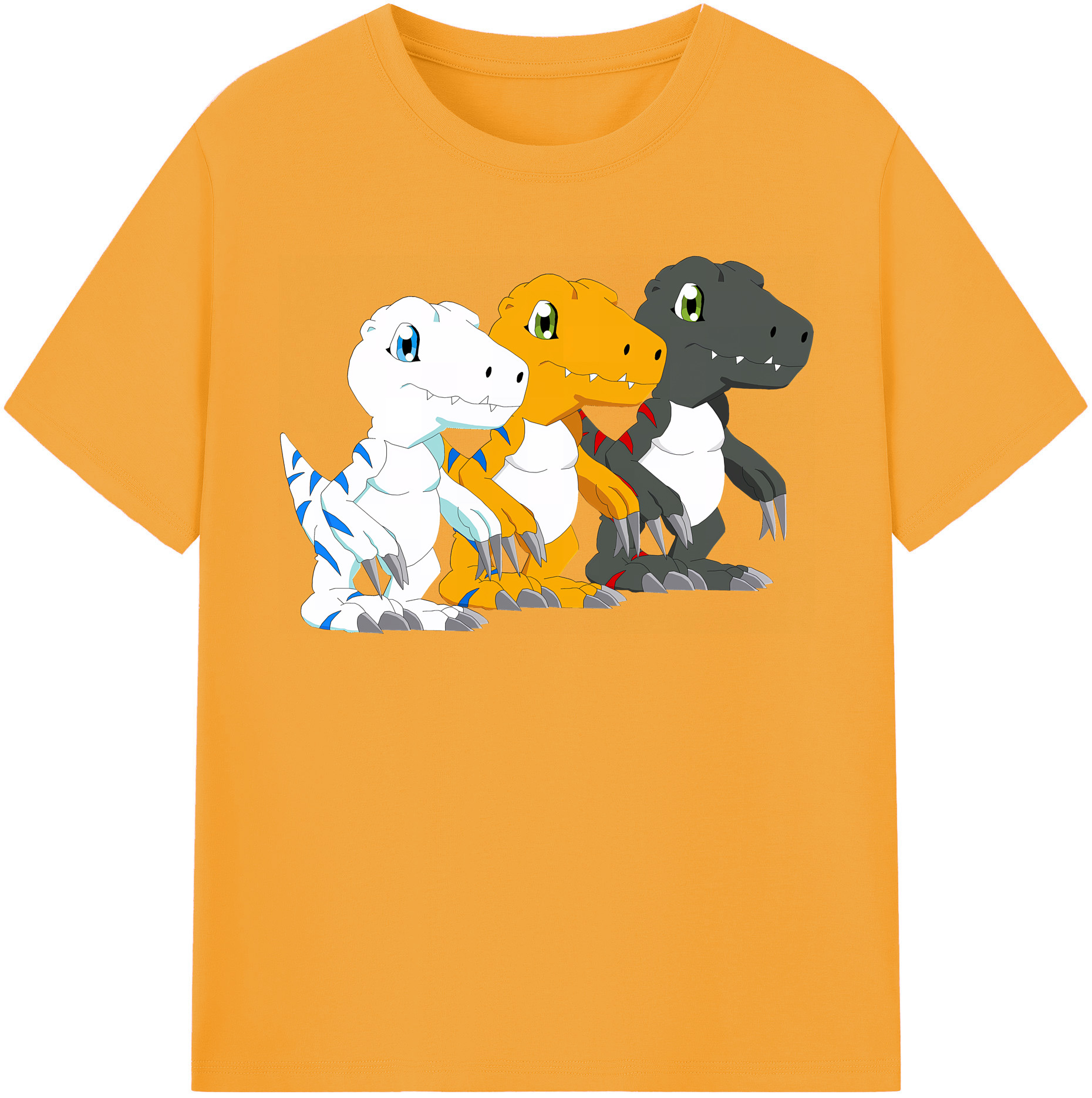 （画像用） Digimon デジタルモンスター/デジモン レディースカジュアルプリントTシャツ（綿100％）