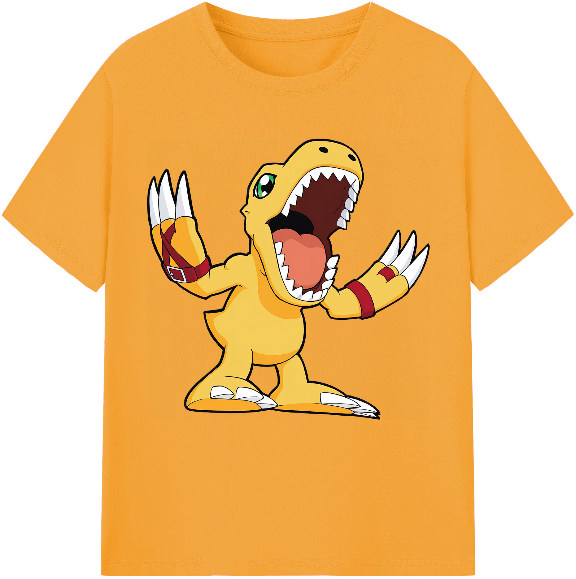 （画像用） Digimon デジタルモンスター/デジモン レディースカジュアルプリントTシャツ（綿100％）