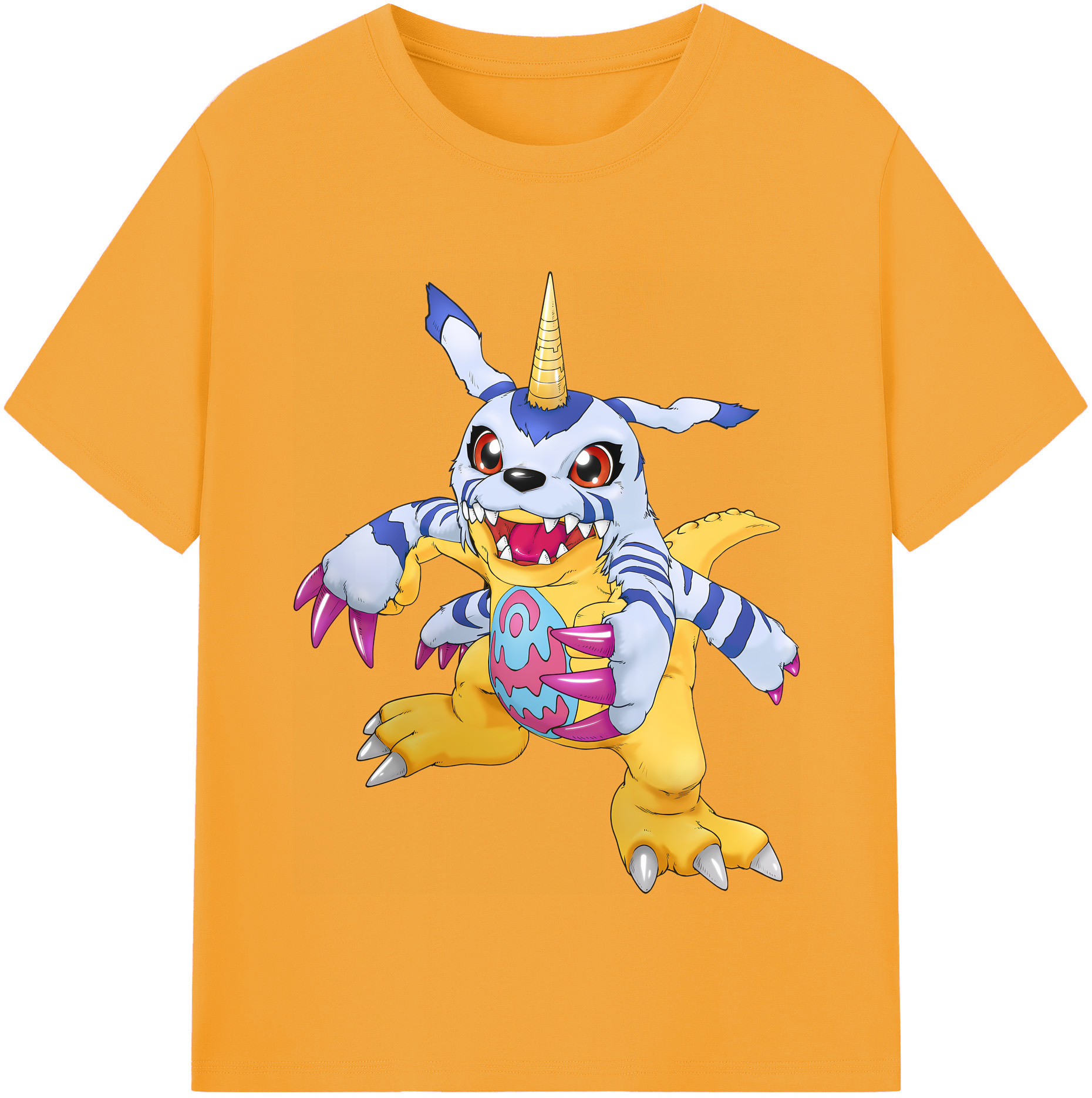 （画像用） Digimon デジタルモンスター/デジモン レディースカジュアルプリントTシャツ（綿100％）
