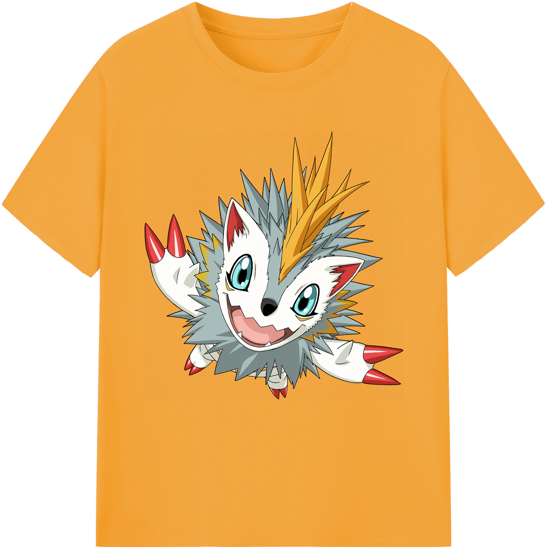 （画像用） Digimon デジタルモンスター/デジモン レディースカジュアルプリントTシャツ（綿100％）