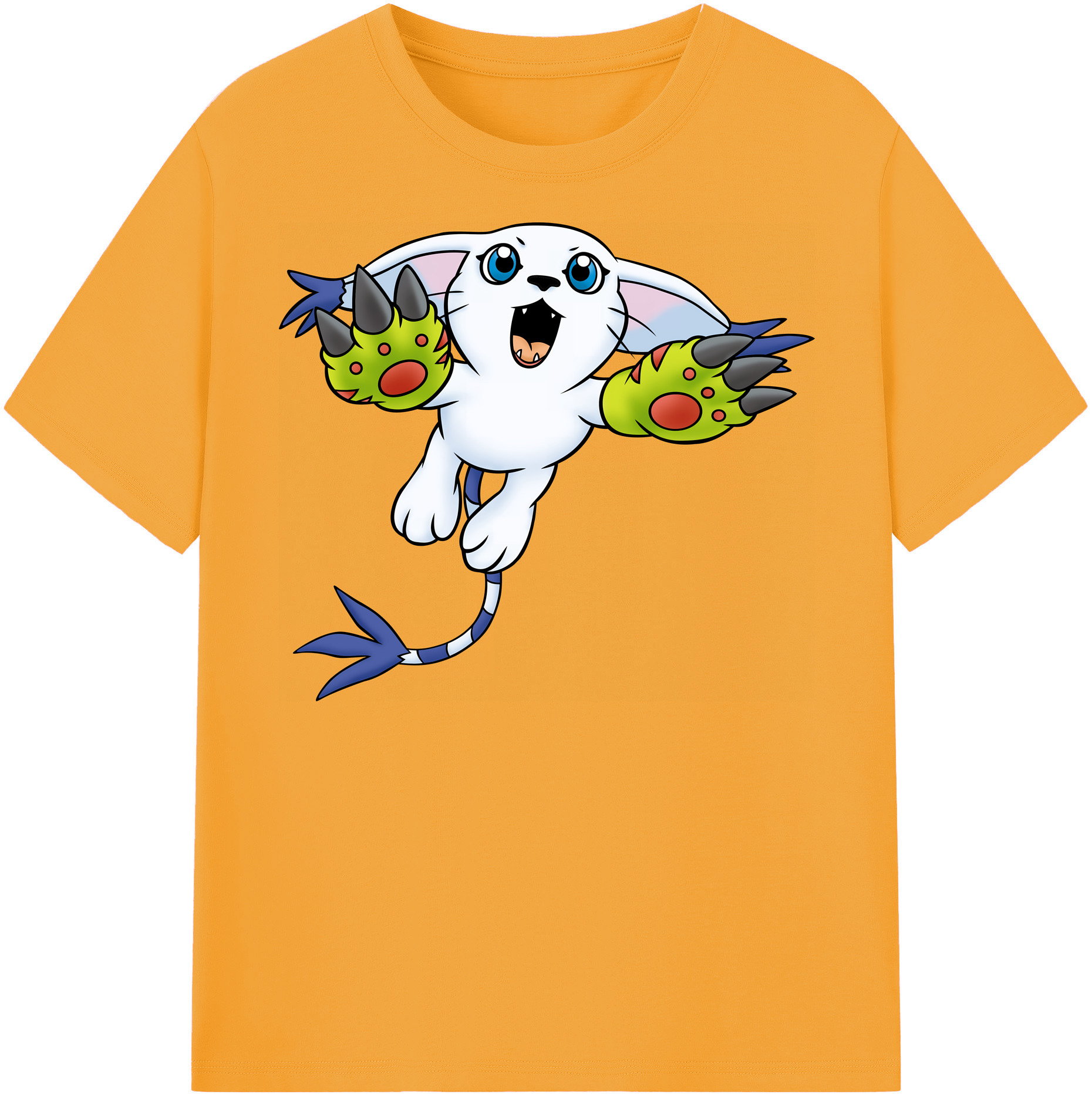 （画像用） Digimon デジタルモンスター/デジモン レディースカジュアルプリントTシャツ（綿100％）