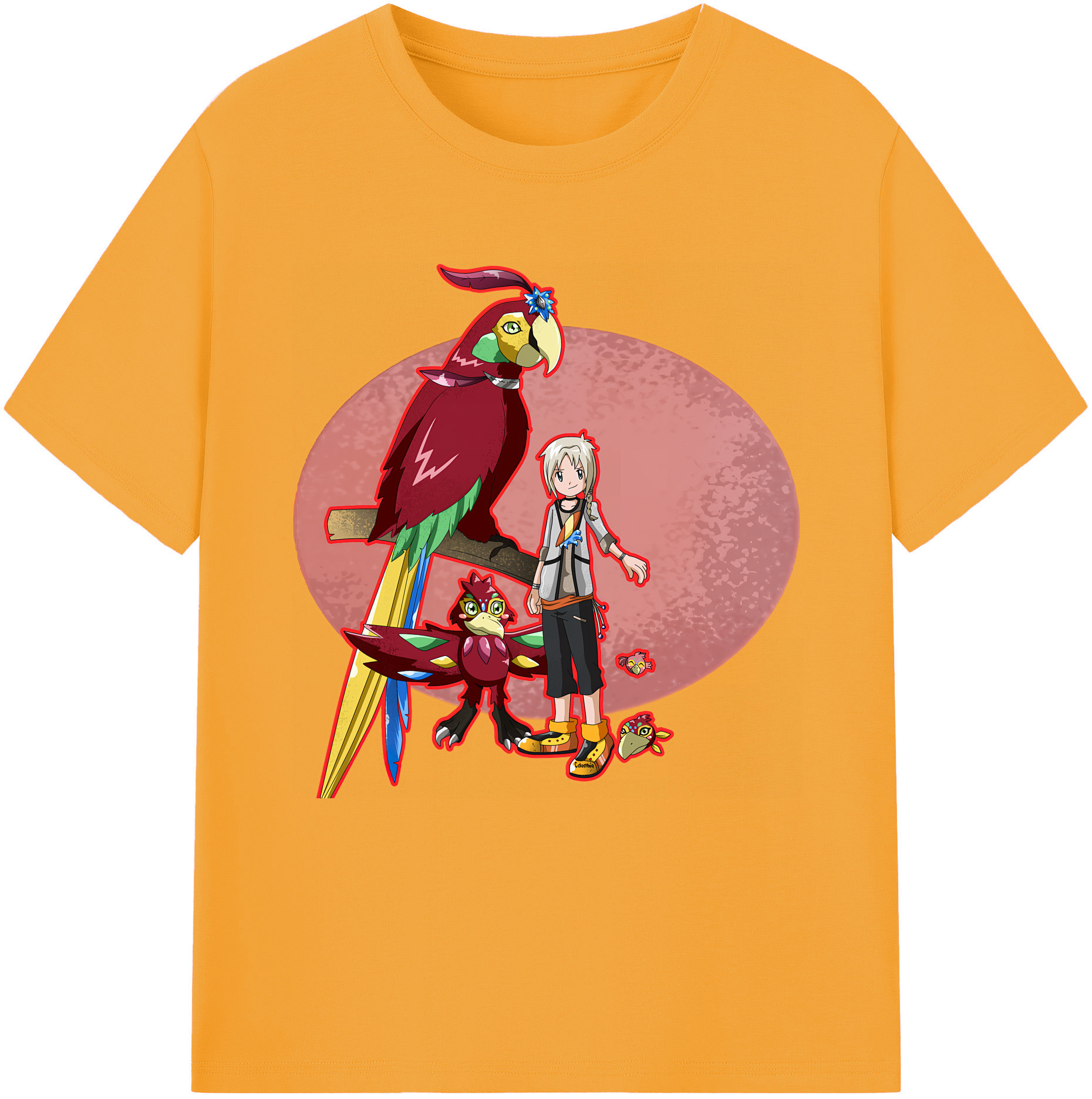 （画像用） Digimon デジタルモンスター/デジモン レディースカジュアルプリントTシャツ（綿100％）