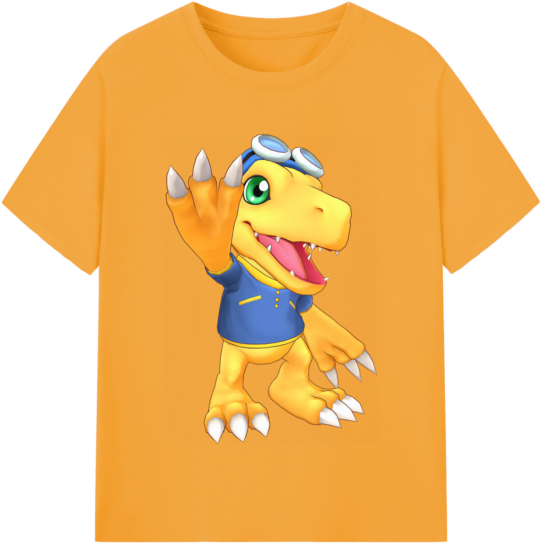 （画像用） Digimon デジタルモンスター/デジモン レディースカジュアルプリントTシャツ（綿100％）