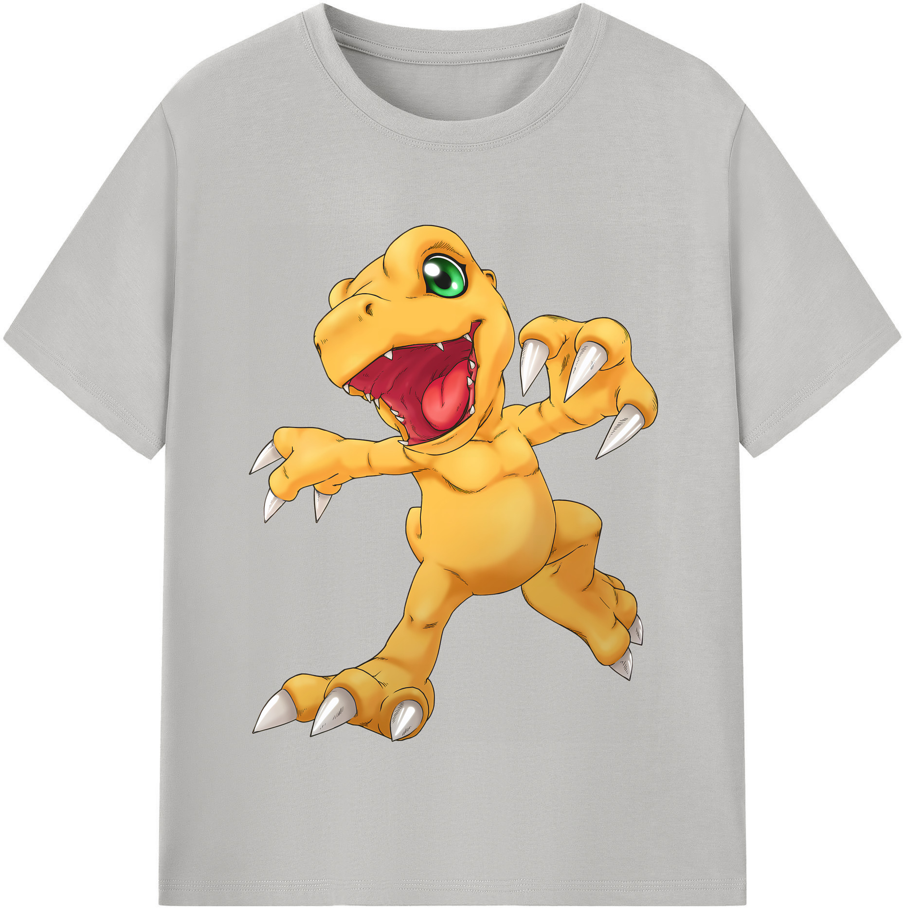 （画像用） Digimon デジタルモンスター/デジモン レディースカジュアルプリントTシャツ（綿100％）
