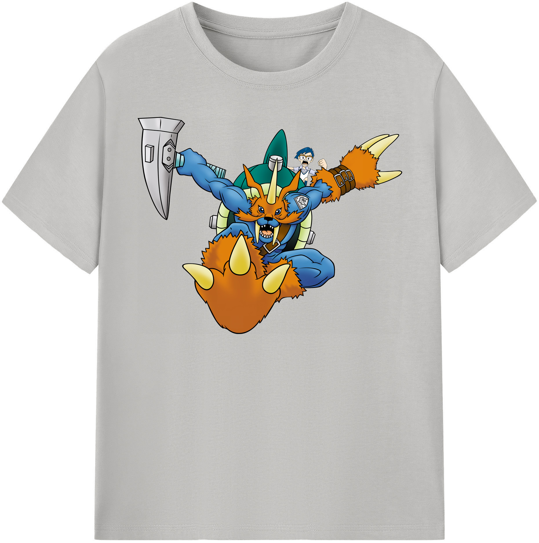 （画像用） Digimon デジタルモンスター/デジモン レディースカジュアルプリントTシャツ（綿100％）
