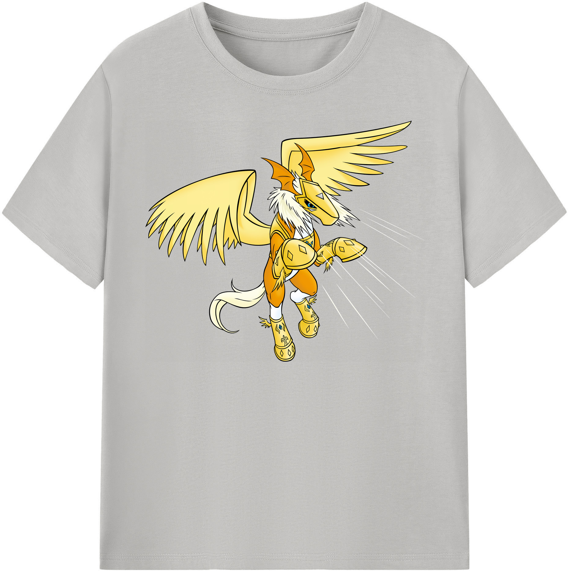 （画像用） Digimon デジタルモンスター/デジモン レディースカジュアルプリントTシャツ（綿100％）