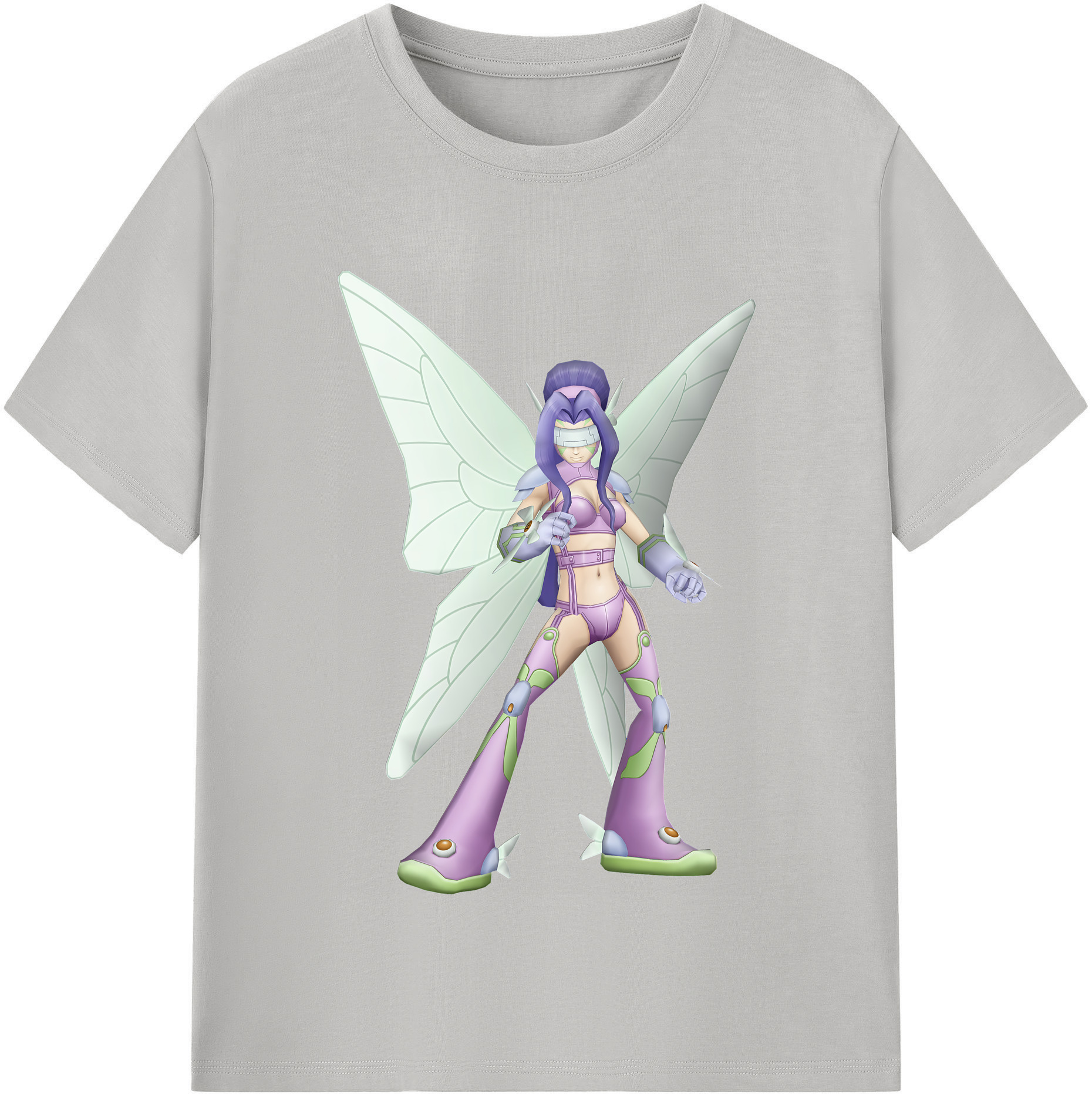（画像用） Digimon デジタルモンスター/デジモン レディースカジュアルプリントTシャツ（綿100％）
