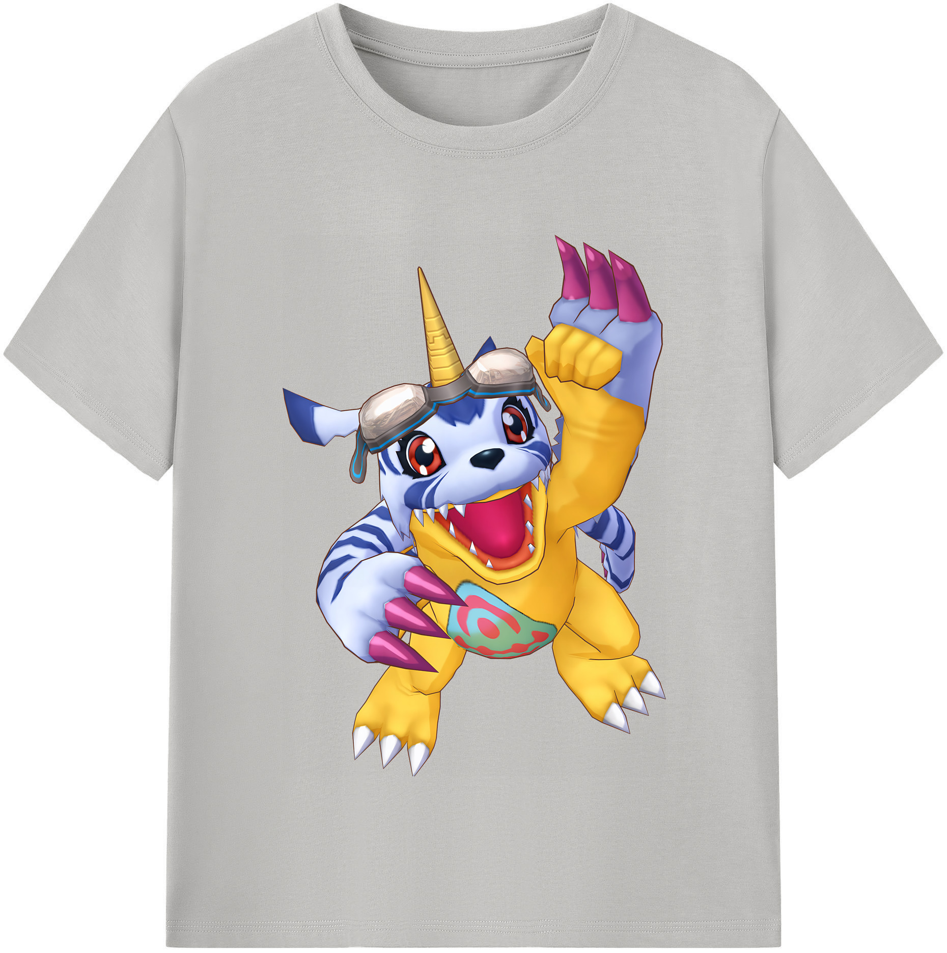 （画像用） Digimon デジタルモンスター/デジモン レディースカジュアルプリントTシャツ（綿100％）