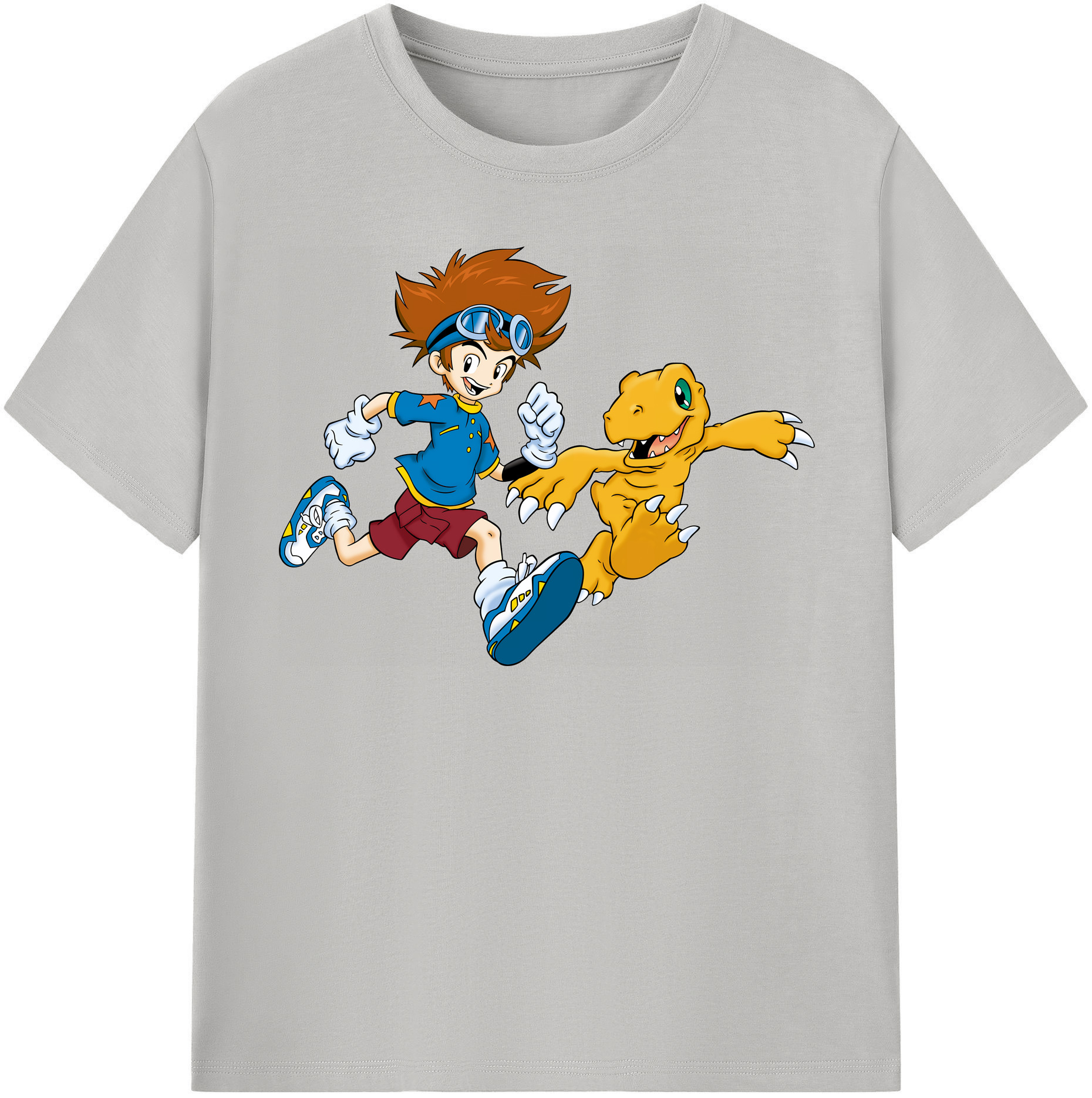 （画像用） Digimon デジタルモンスター/デジモン レディースカジュアルプリントTシャツ（綿100％）