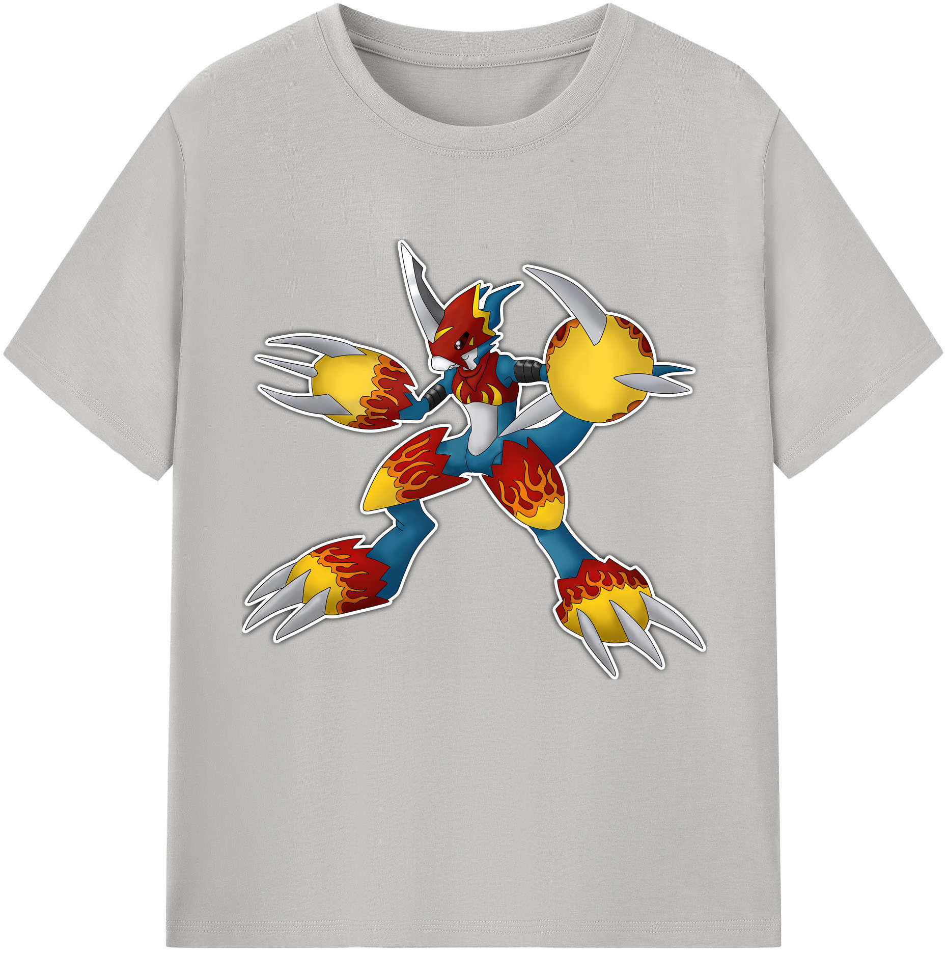 （画像用） Digimon デジタルモンスター/デジモン レディースカジュアルプリントTシャツ（綿100％）