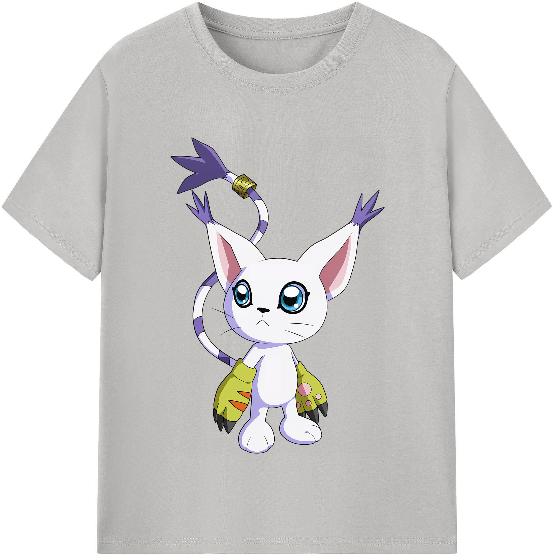 （画像用） Digimon デジタルモンスター/デジモン レディースカジュアルプリントTシャツ（綿100％）