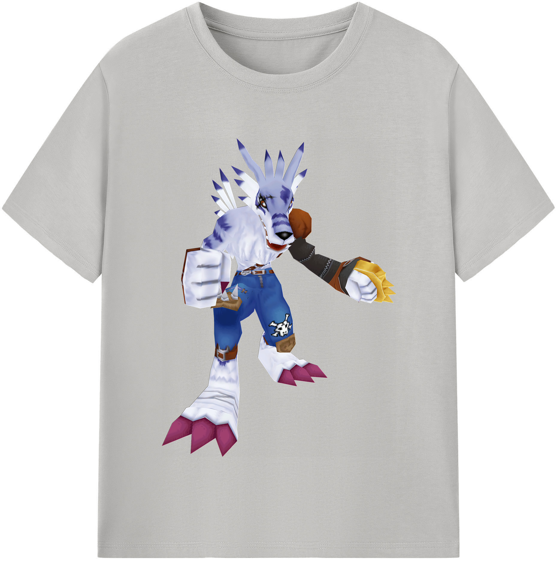 （画像用） Digimon デジタルモンスター/デジモン レディースカジュアルプリントTシャツ（綿100％）