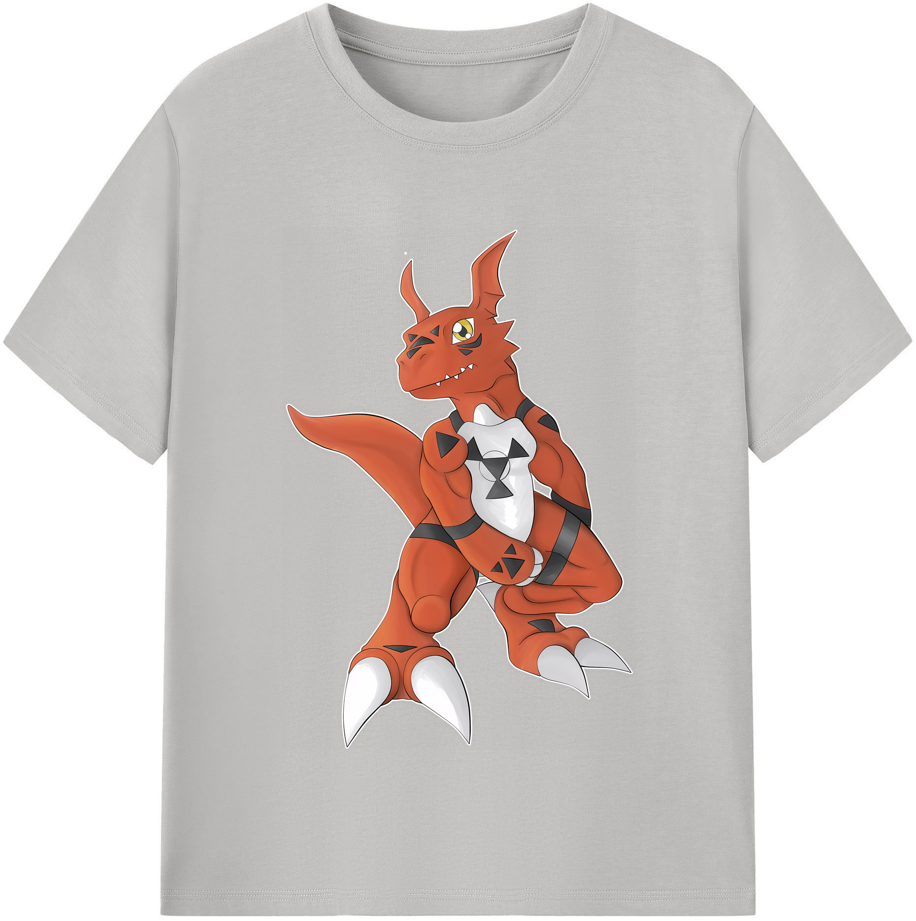 （画像用） Digimon デジタルモンスター/デジモン レディースカジュアルプリントTシャツ（綿100％）