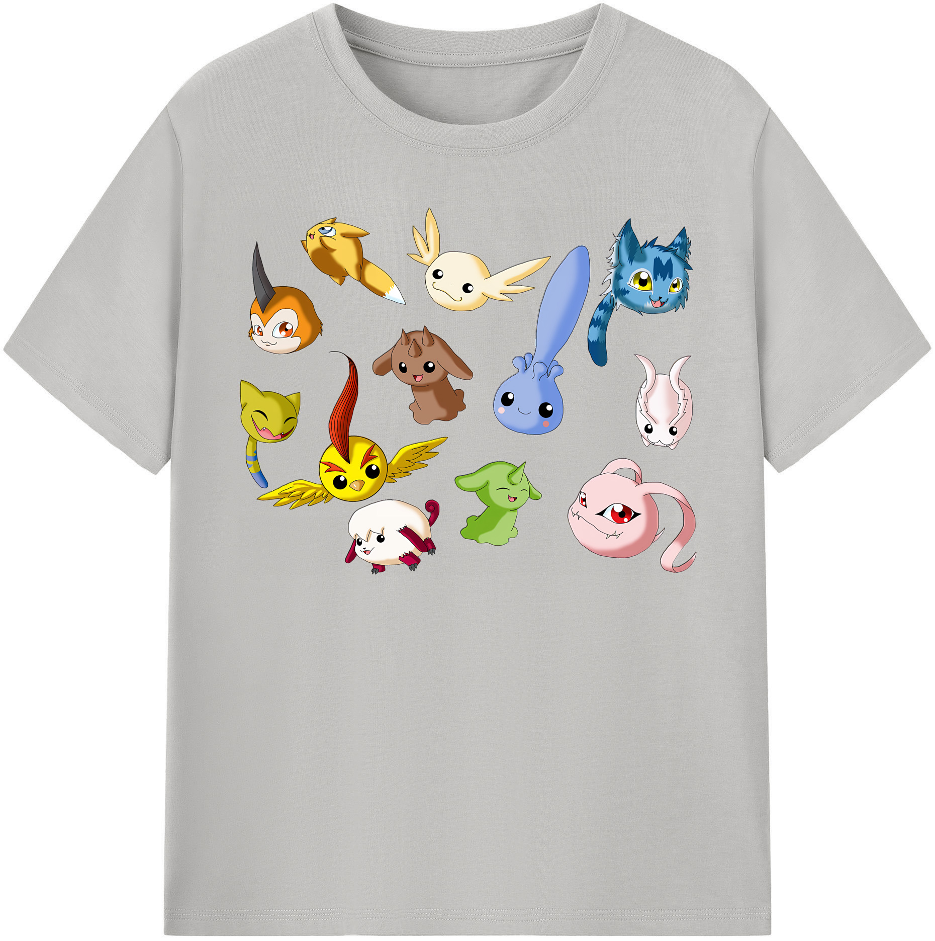 （画像用） Digimon デジタルモンスター/デジモン レディースカジュアルプリントTシャツ（綿100％）