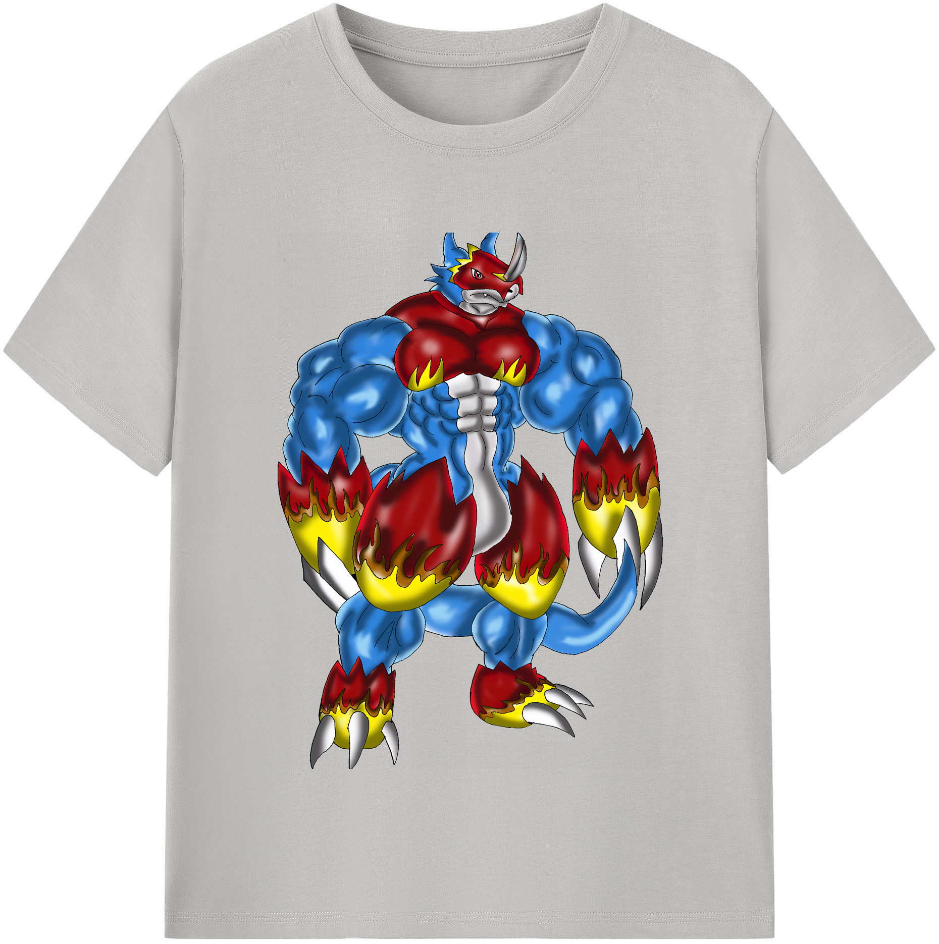 （画像用） Digimon デジタルモンスター/デジモン レディースカジュアルプリントTシャツ（綿100％）
