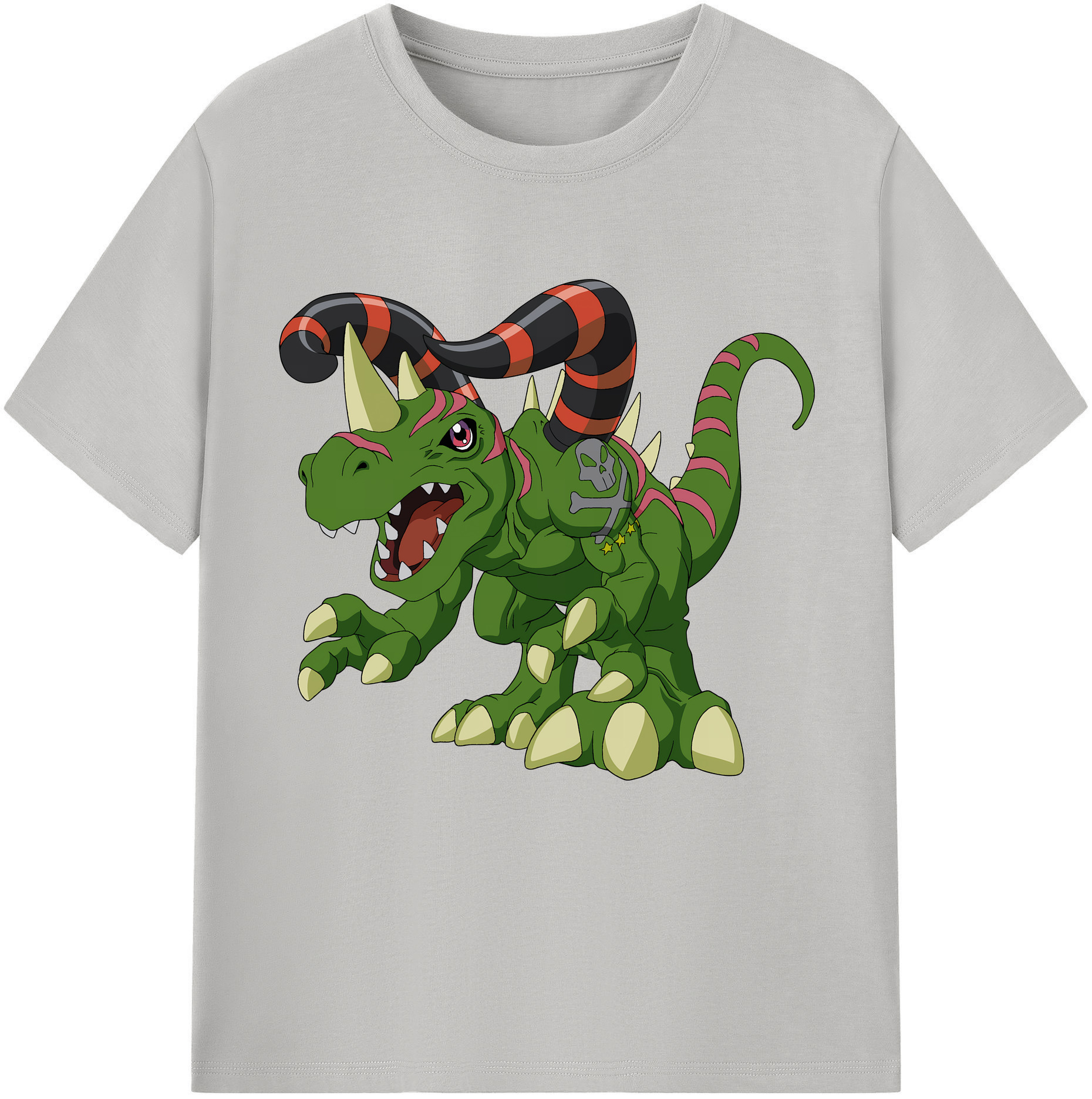 （画像用） Digimon デジタルモンスター/デジモン レディースカジュアルプリントTシャツ（綿100％）