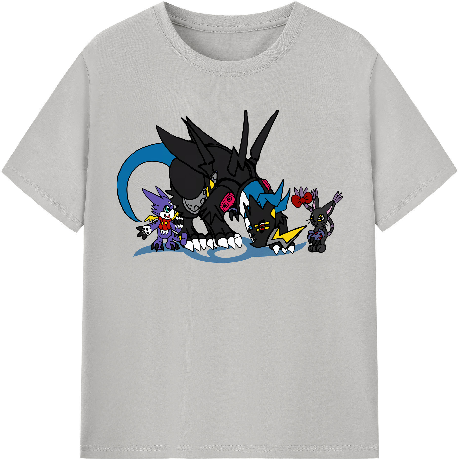 （画像用） Digimon デジタルモンスター/デジモン レディースカジュアルプリントTシャツ（綿100％）
