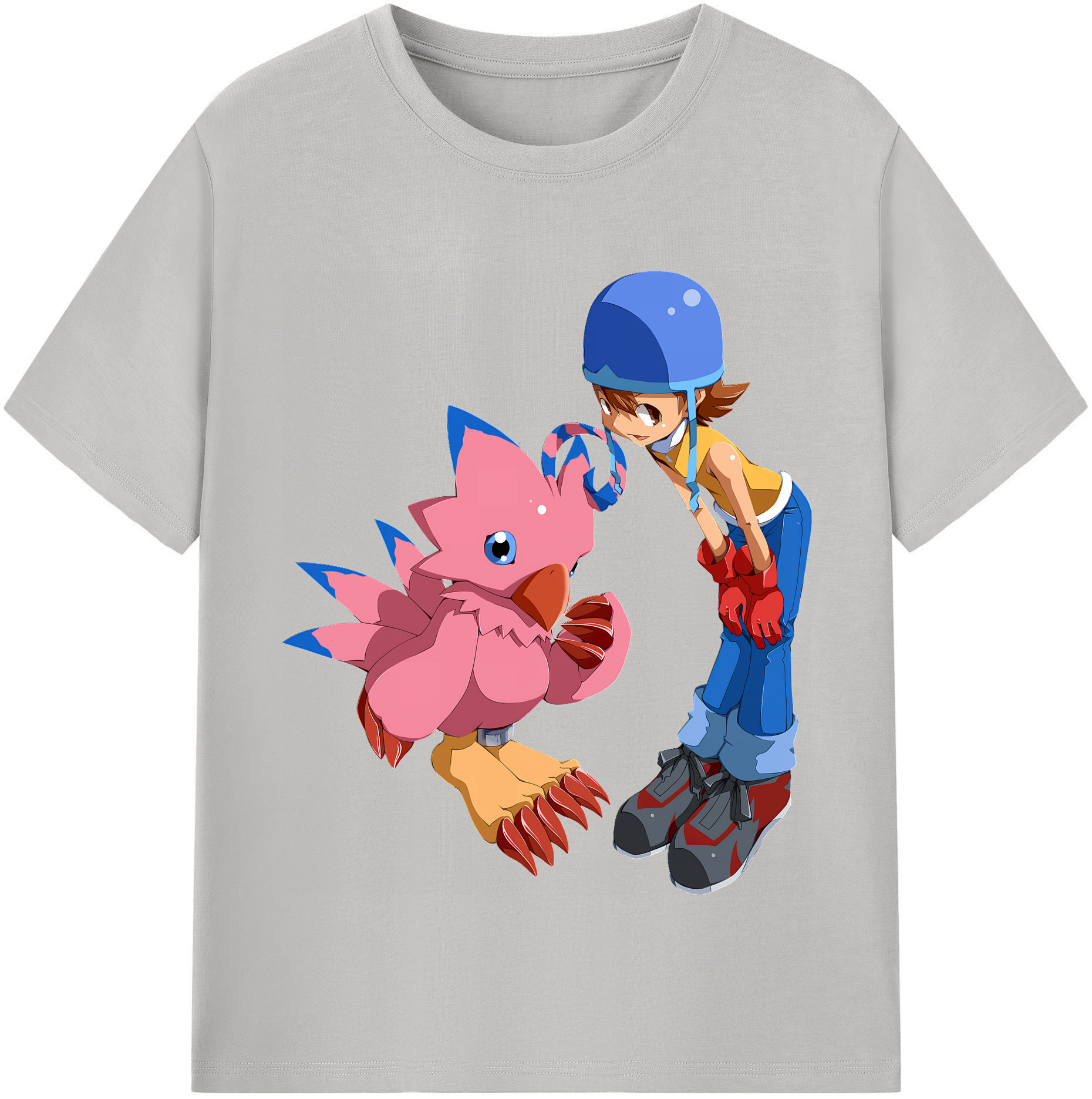 （画像用） Digimon デジタルモンスター/デジモン レディースカジュアルプリントTシャツ（綿100％）