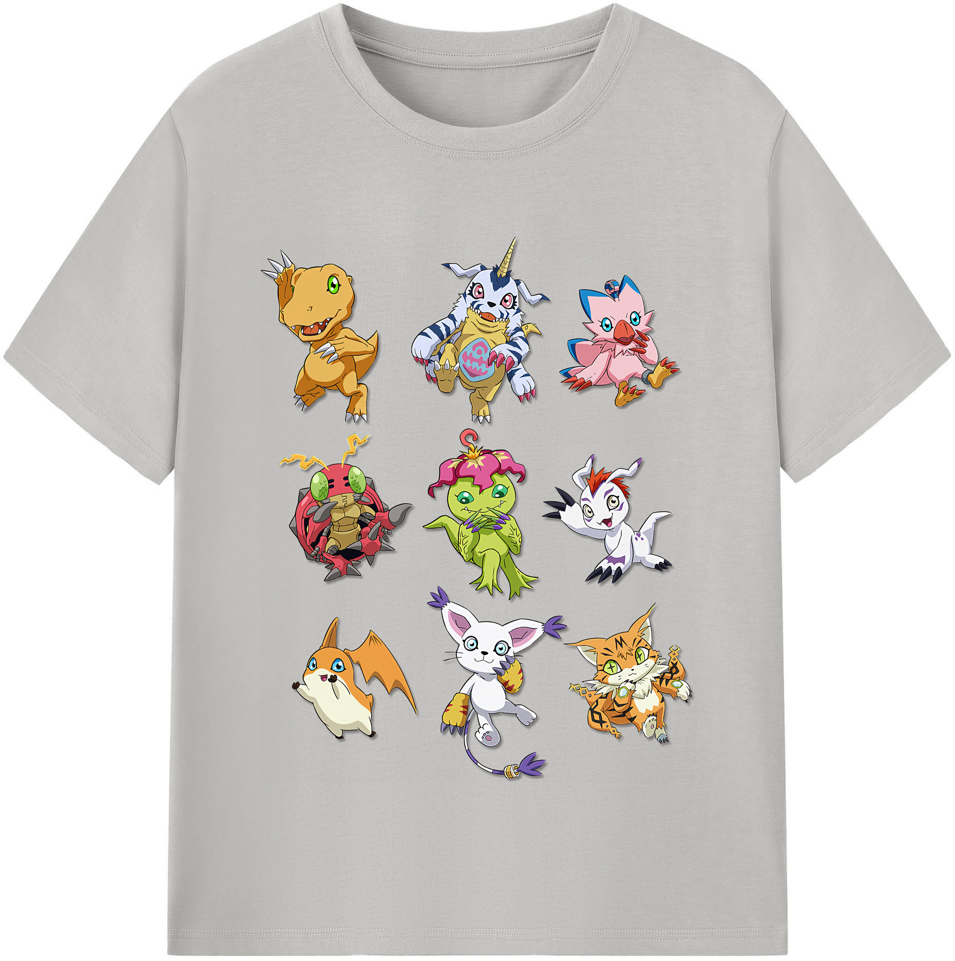 （画像用） Digimon デジタルモンスター/デジモン レディースカジュアルプリントTシャツ（綿100％）