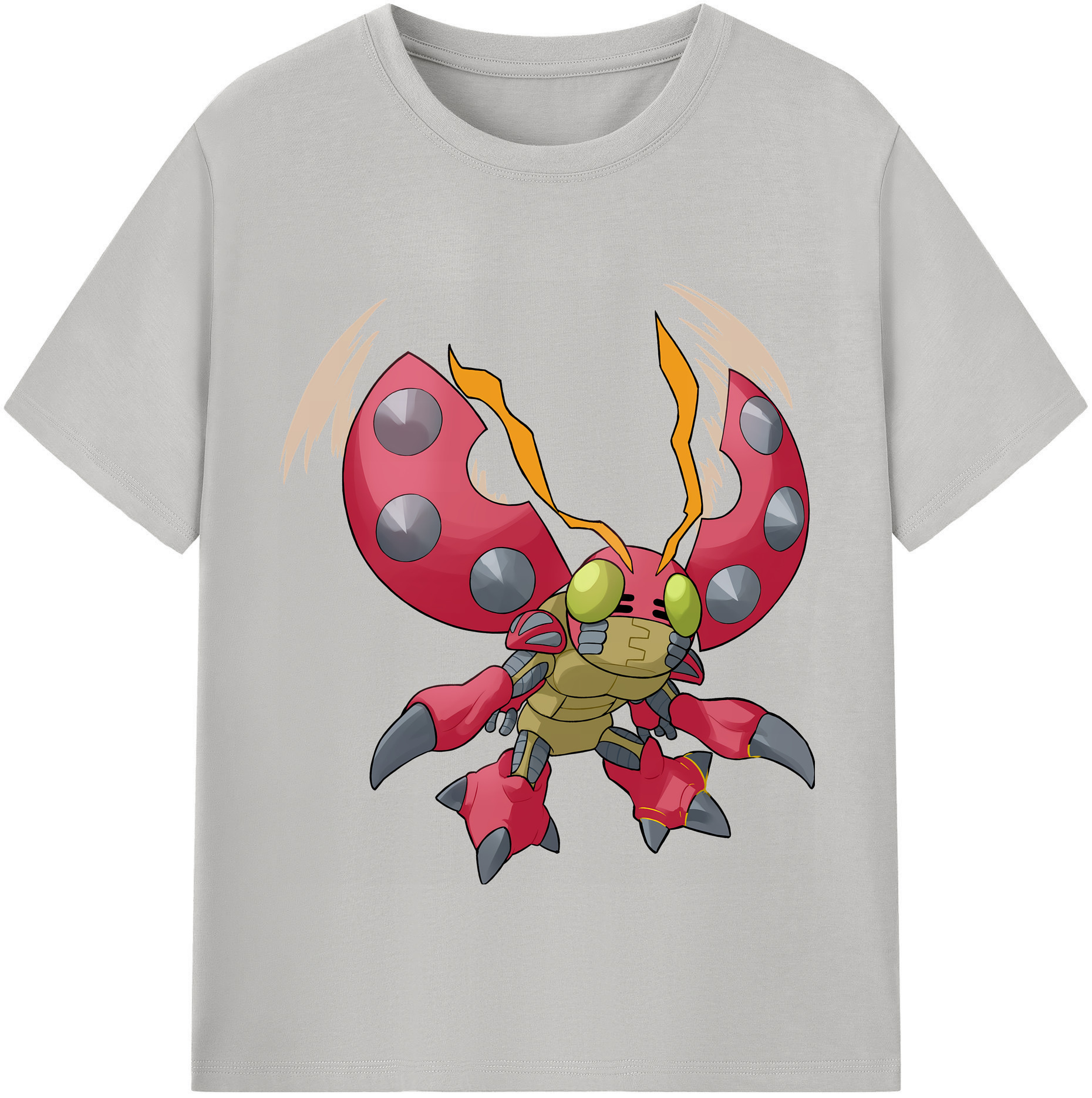 （画像用） Digimon デジタルモンスター/デジモン レディースカジュアルプリントTシャツ（綿100％）