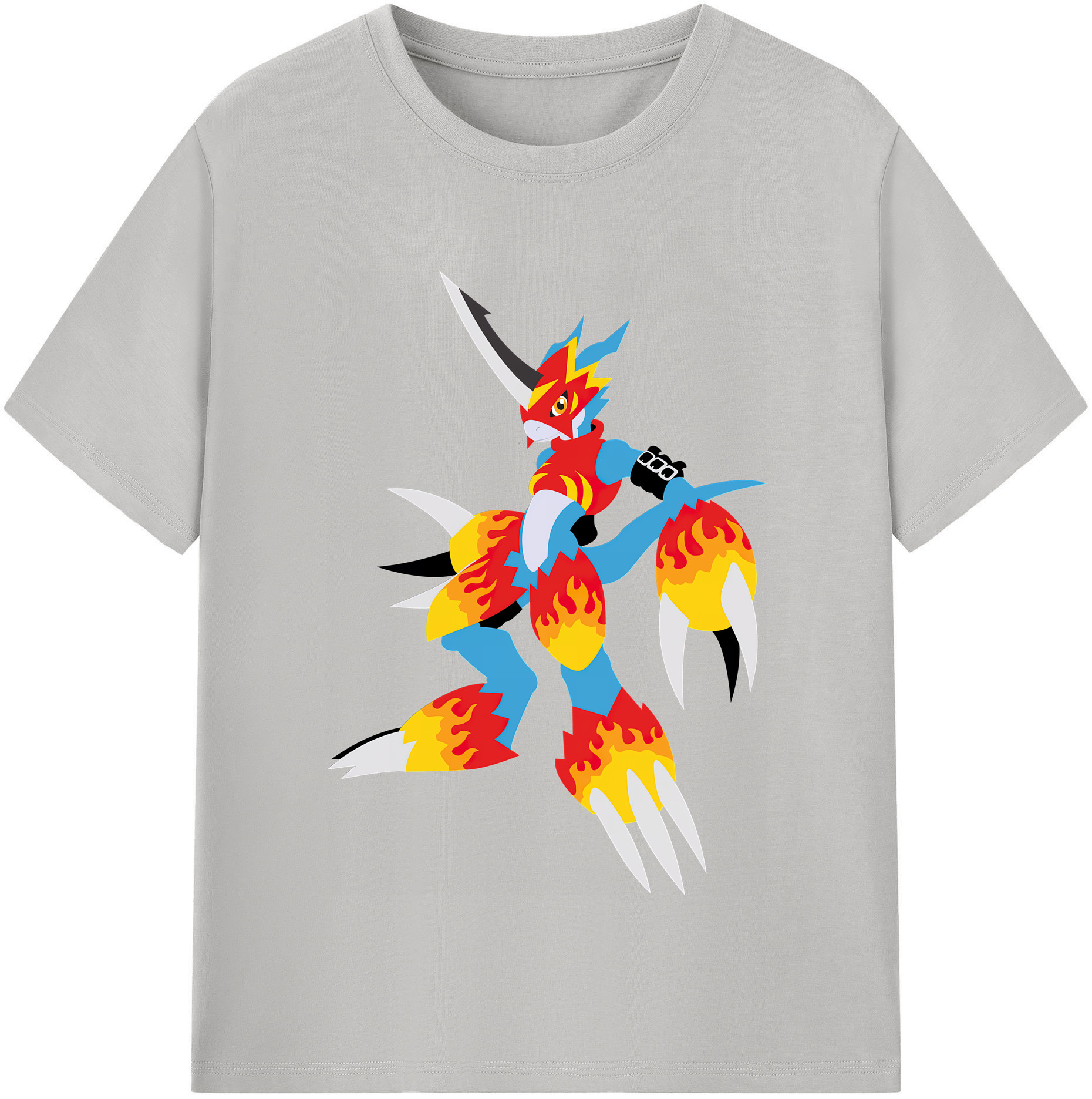 （画像用） Digimon デジタルモンスター/デジモン レディースカジュアルプリントTシャツ（綿100％）