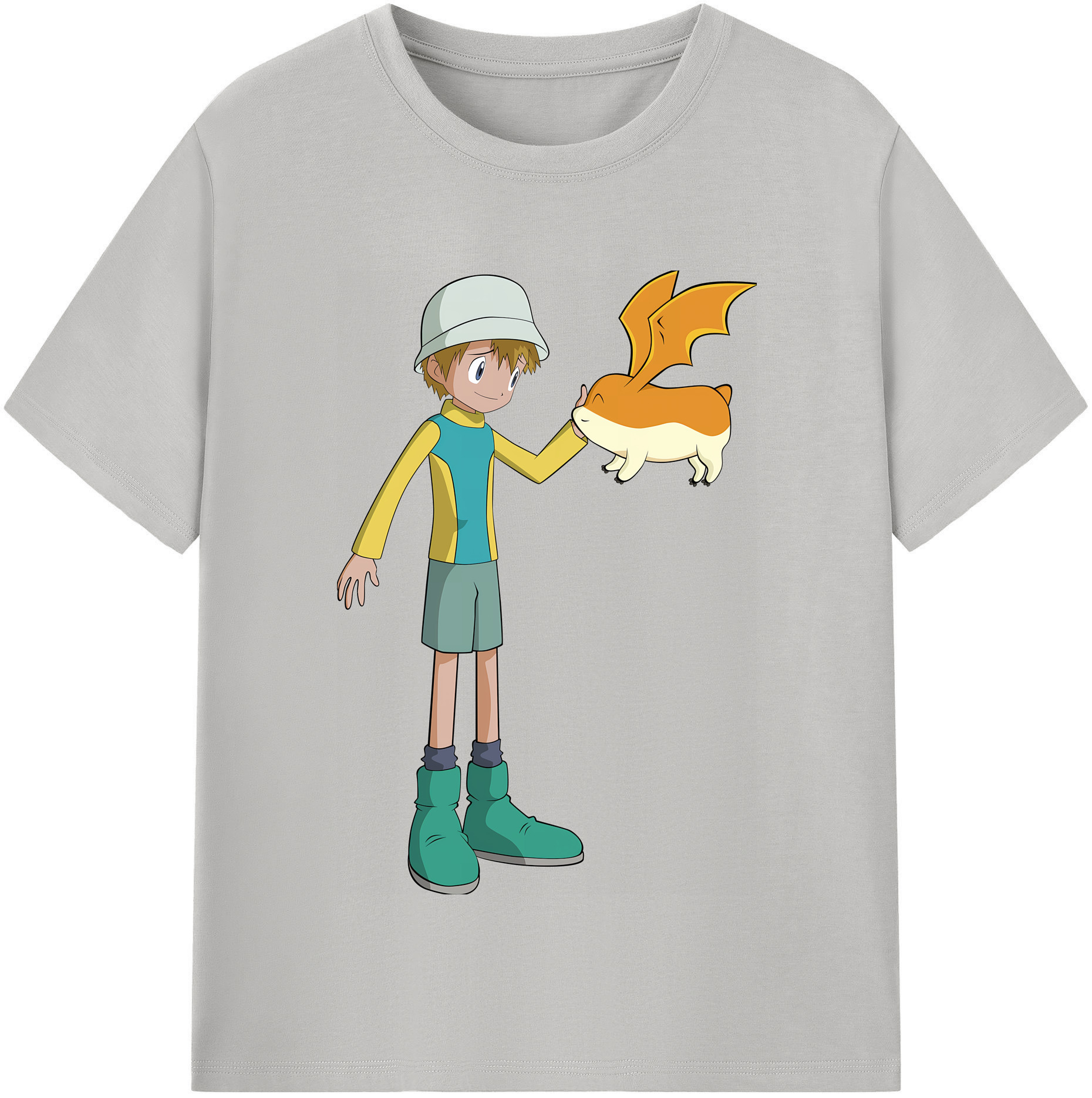 （画像用） Digimon デジタルモンスター/デジモン レディースカジュアルプリントTシャツ（綿100％）