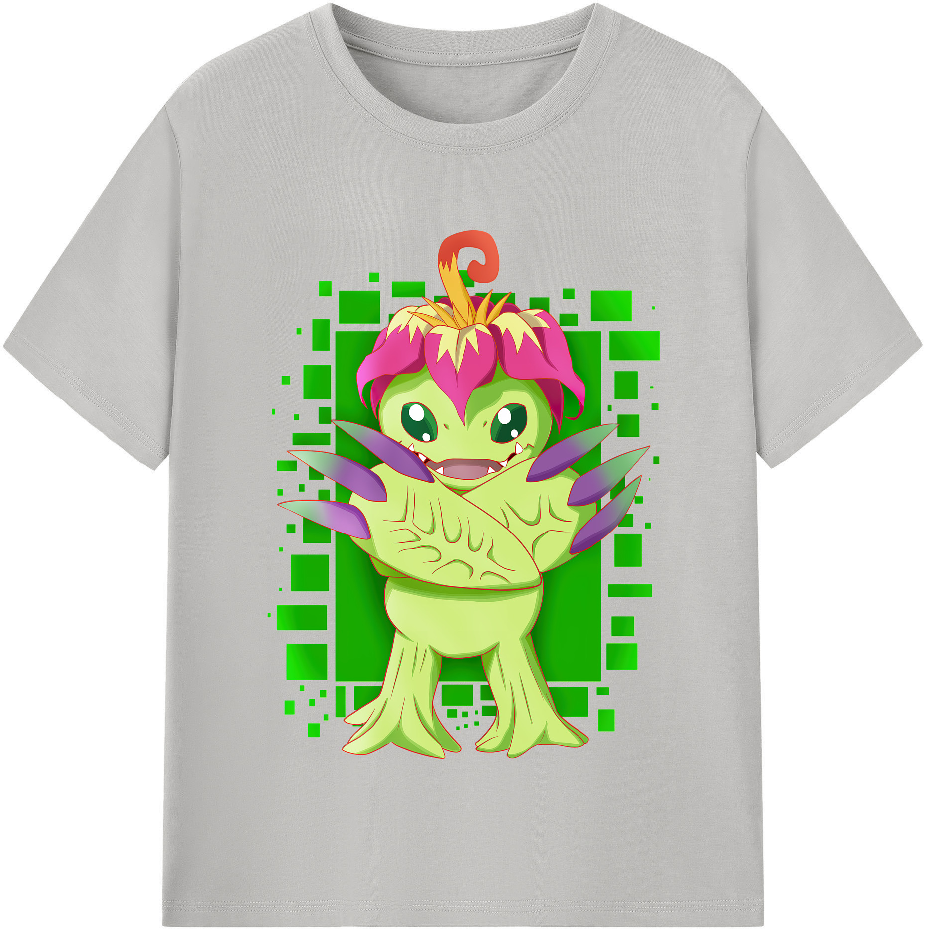 （画像用） Digimon デジタルモンスター/デジモン レディースカジュアルプリントTシャツ（綿100％）