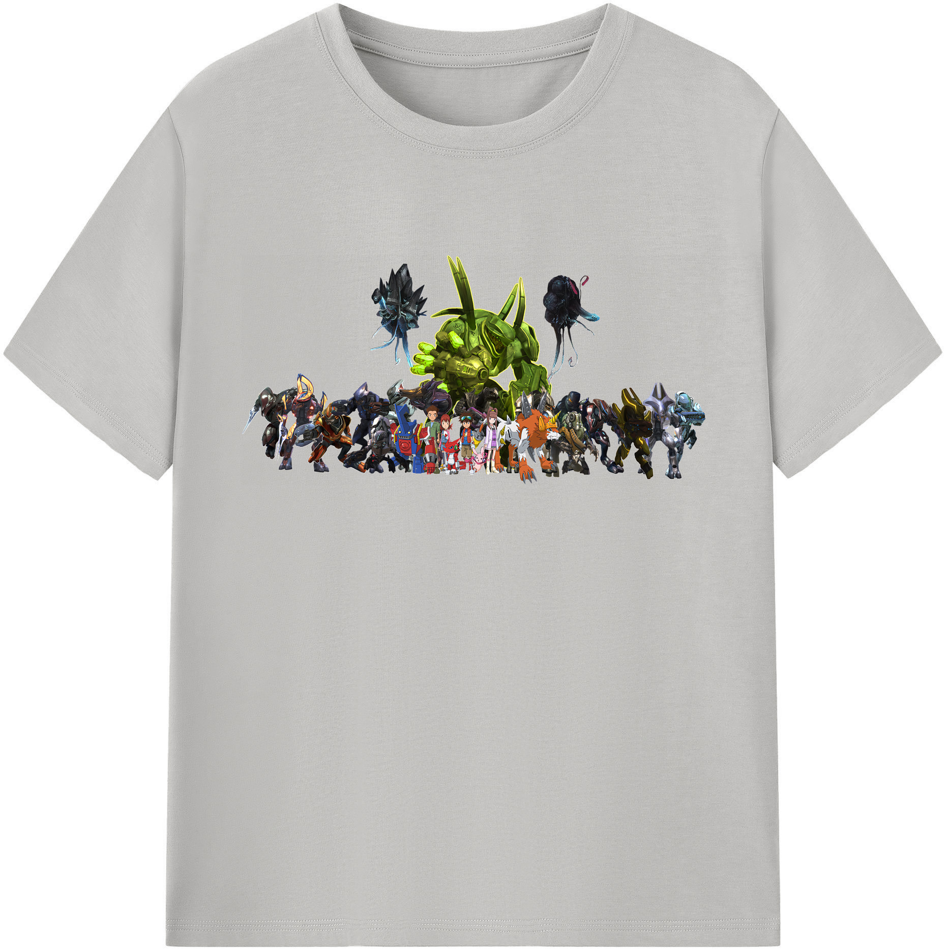 （画像用） Digimon デジタルモンスター/デジモン レディースカジュアルプリントTシャツ（綿100％）