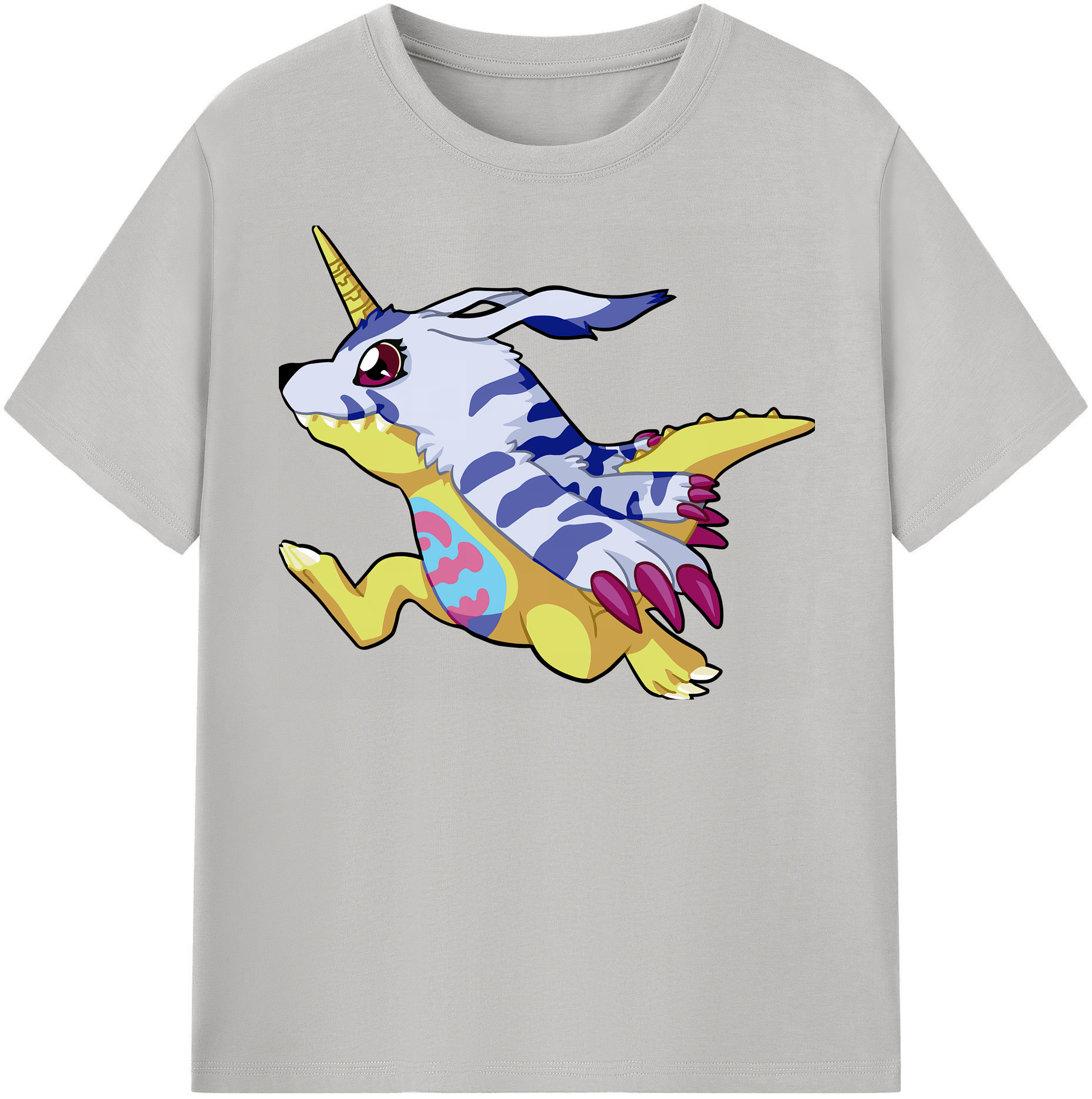 （画像用） Digimon デジタルモンスター/デジモン レディースカジュアルプリントTシャツ（綿100％）