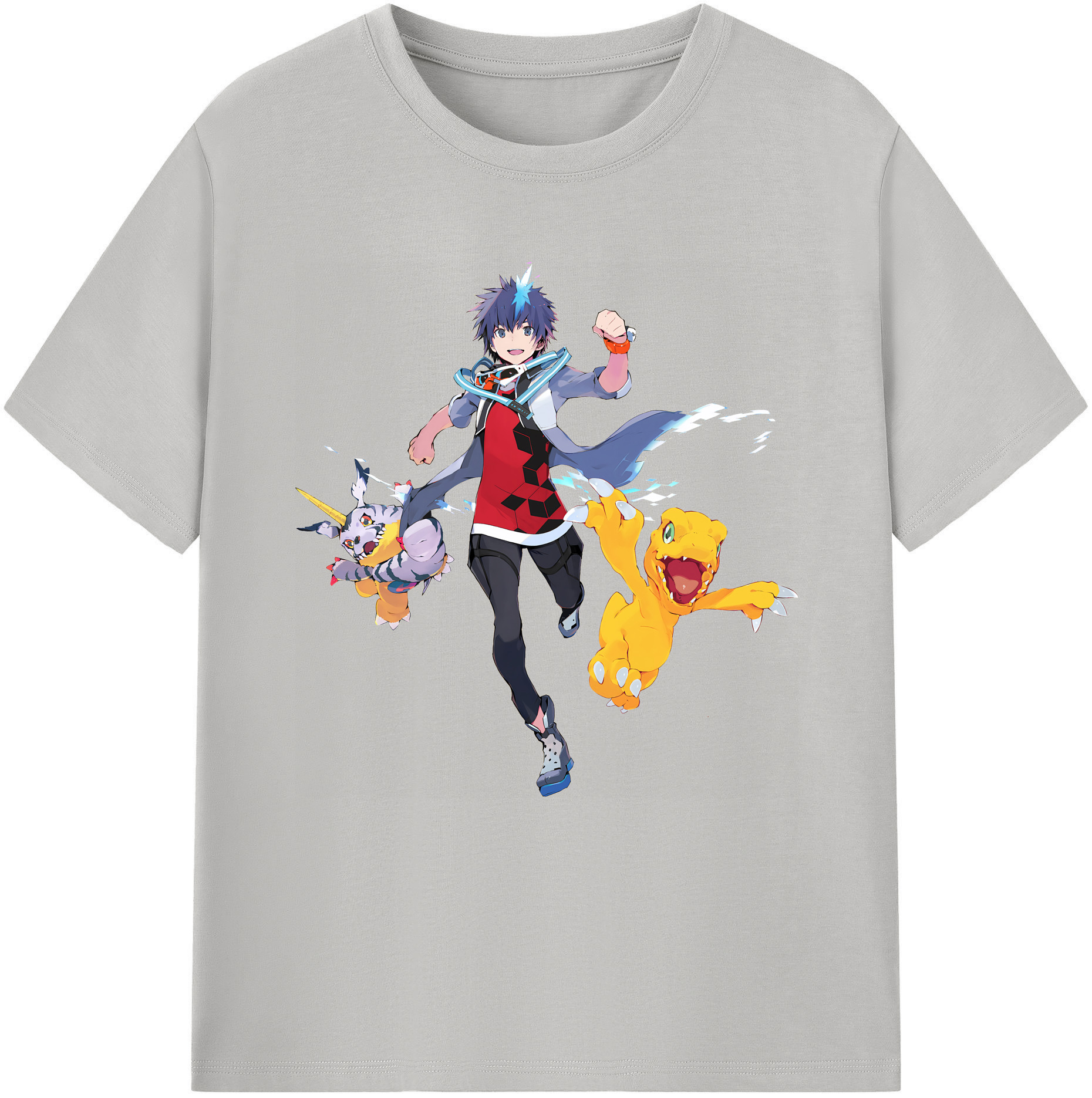 （画像用） Digimon デジタルモンスター/デジモン レディースカジュアルプリントTシャツ（綿100％）