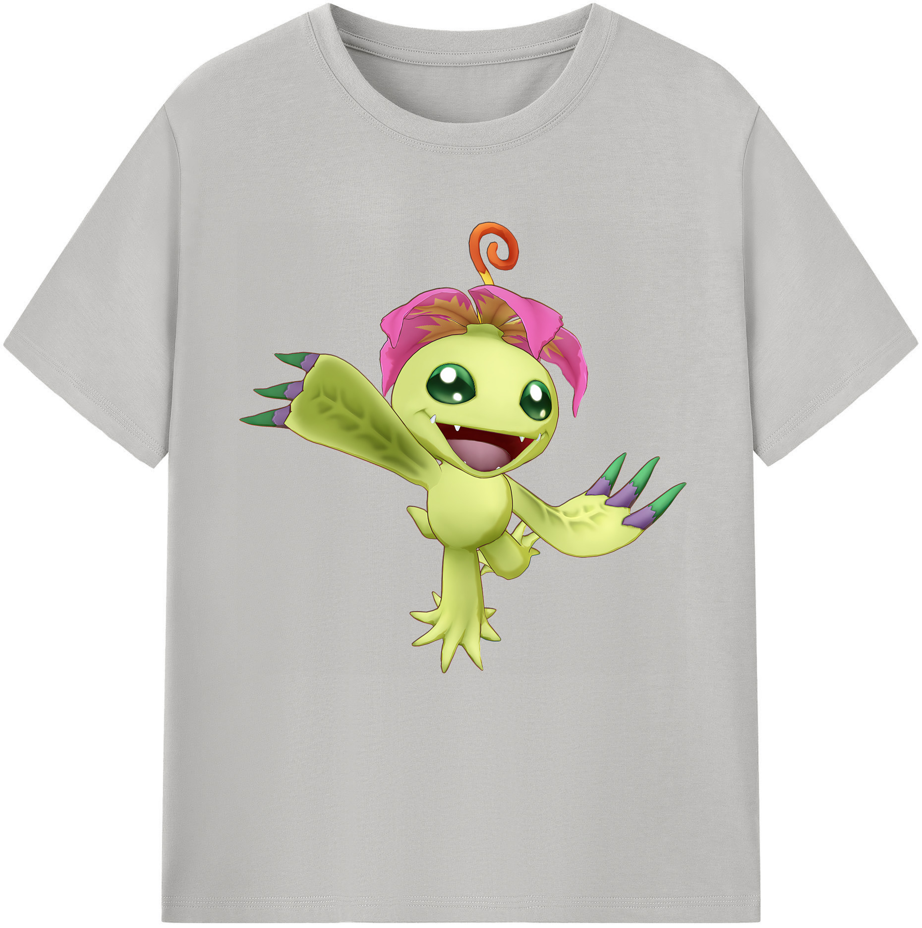 （画像用） Digimon デジタルモンスター/デジモン レディースカジュアルプリントTシャツ（綿100％）