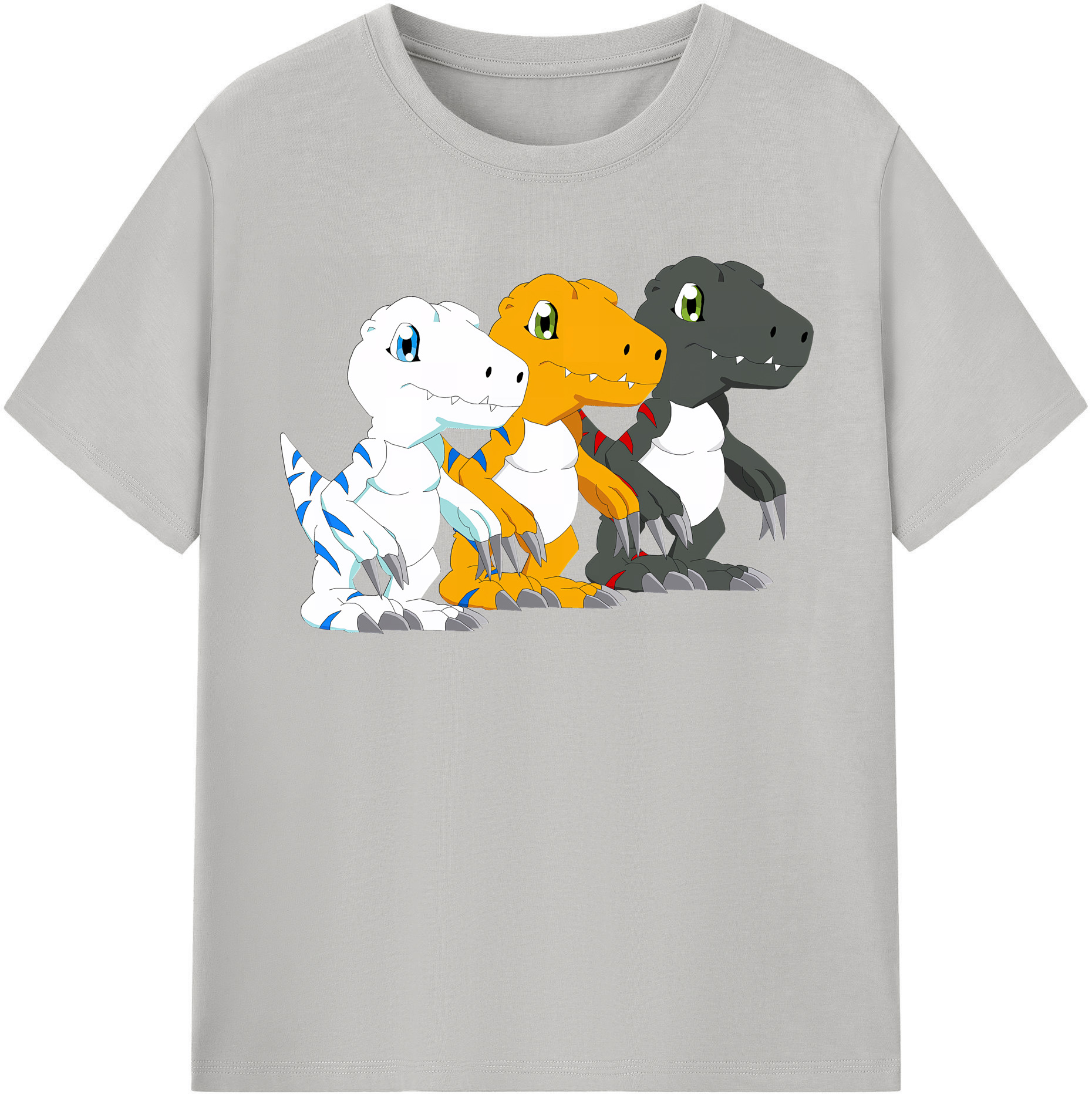（画像用） Digimon デジタルモンスター/デジモン レディースカジュアルプリントTシャツ（綿100％）