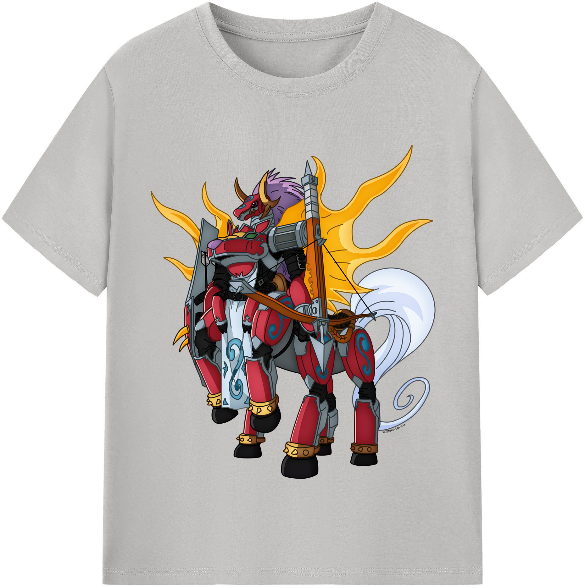 （画像用） Digimon デジタルモンスター/デジモン レディースカジュアルプリントTシャツ（綿100％）