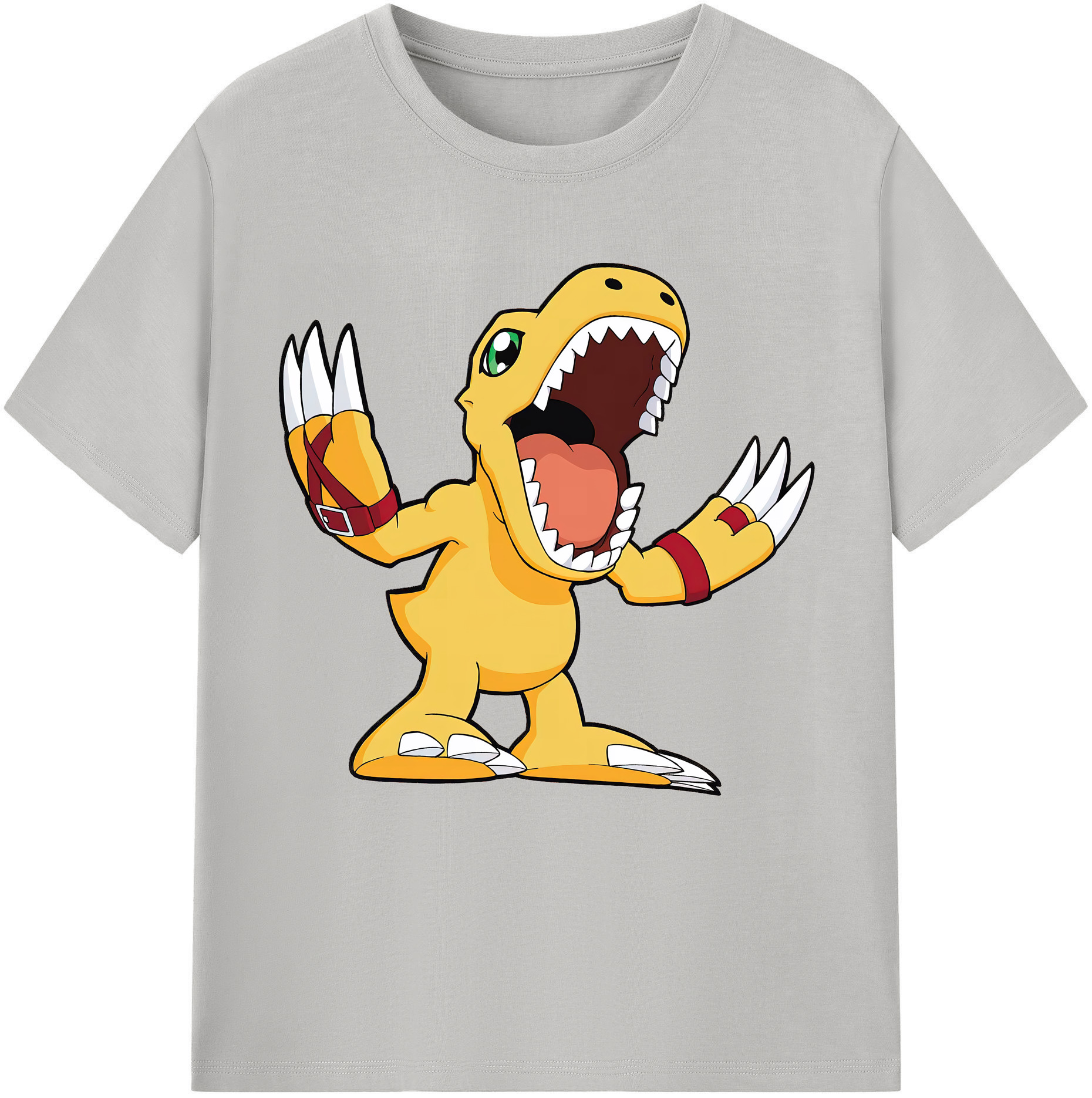 （画像用） Digimon デジタルモンスター/デジモン レディースカジュアルプリントTシャツ（綿100％）