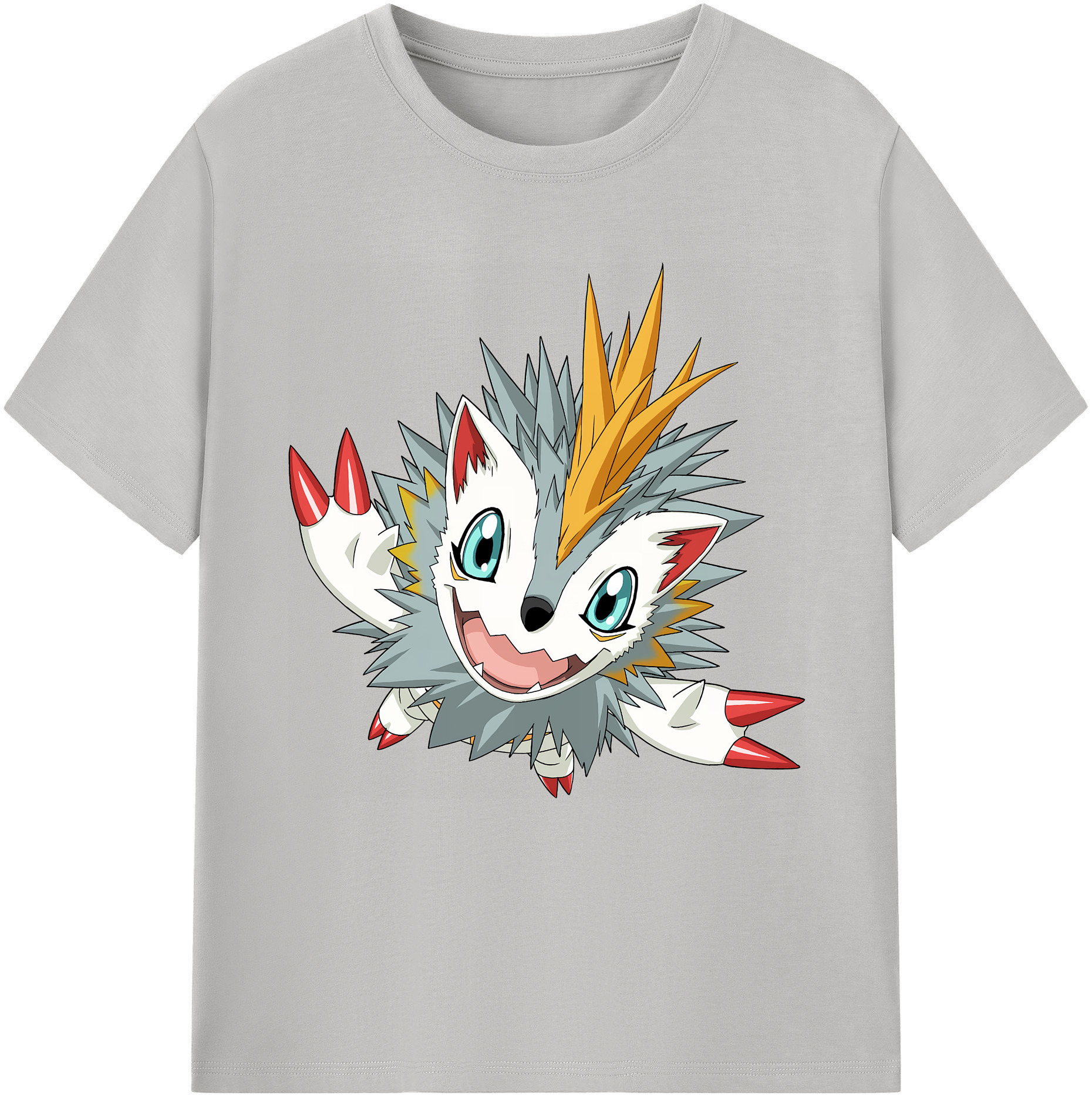 （画像用） Digimon デジタルモンスター/デジモン レディースカジュアルプリントTシャツ（綿100％）
