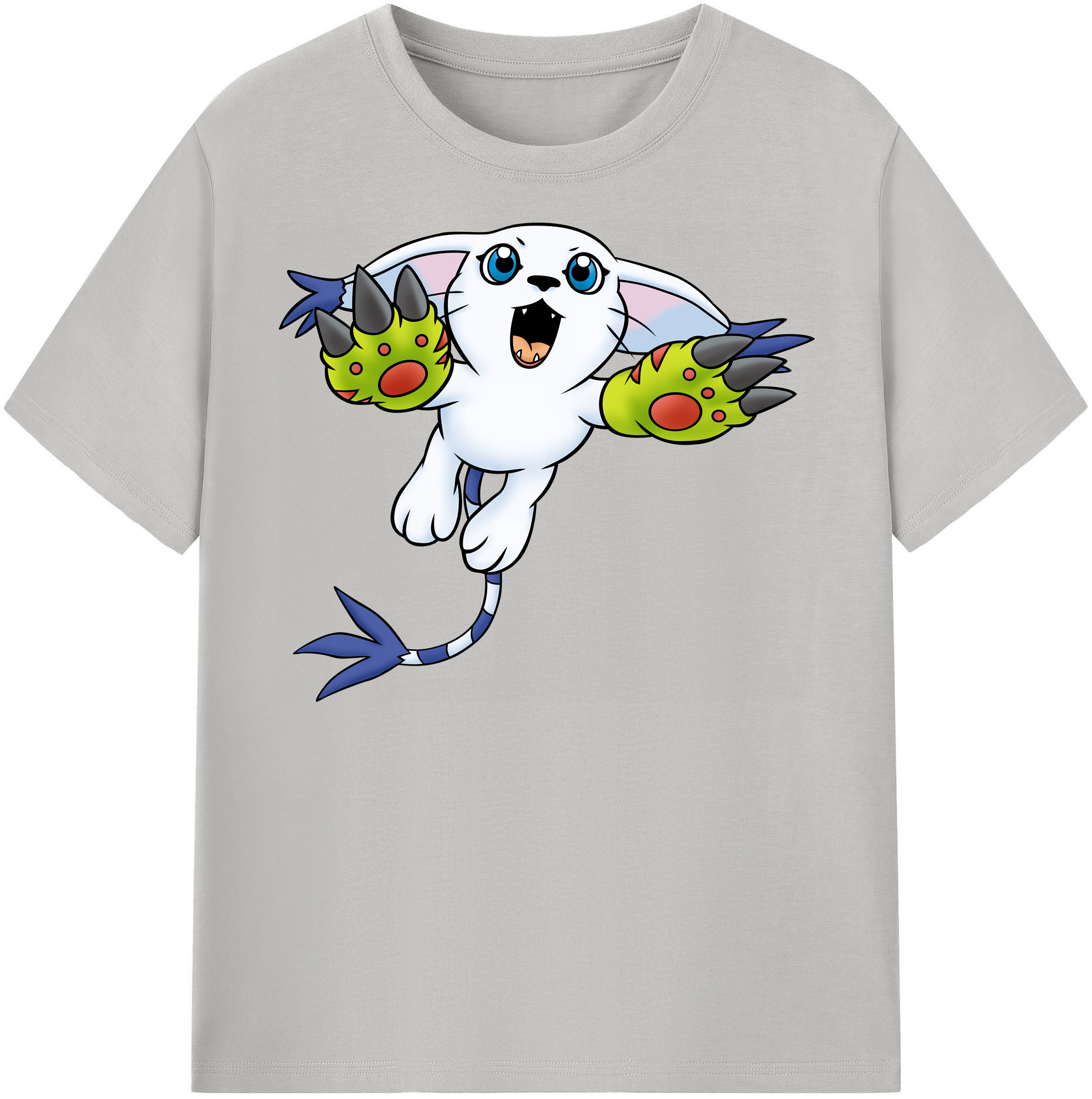（画像用） Digimon デジタルモンスター/デジモン レディースカジュアルプリントTシャツ（綿100％）