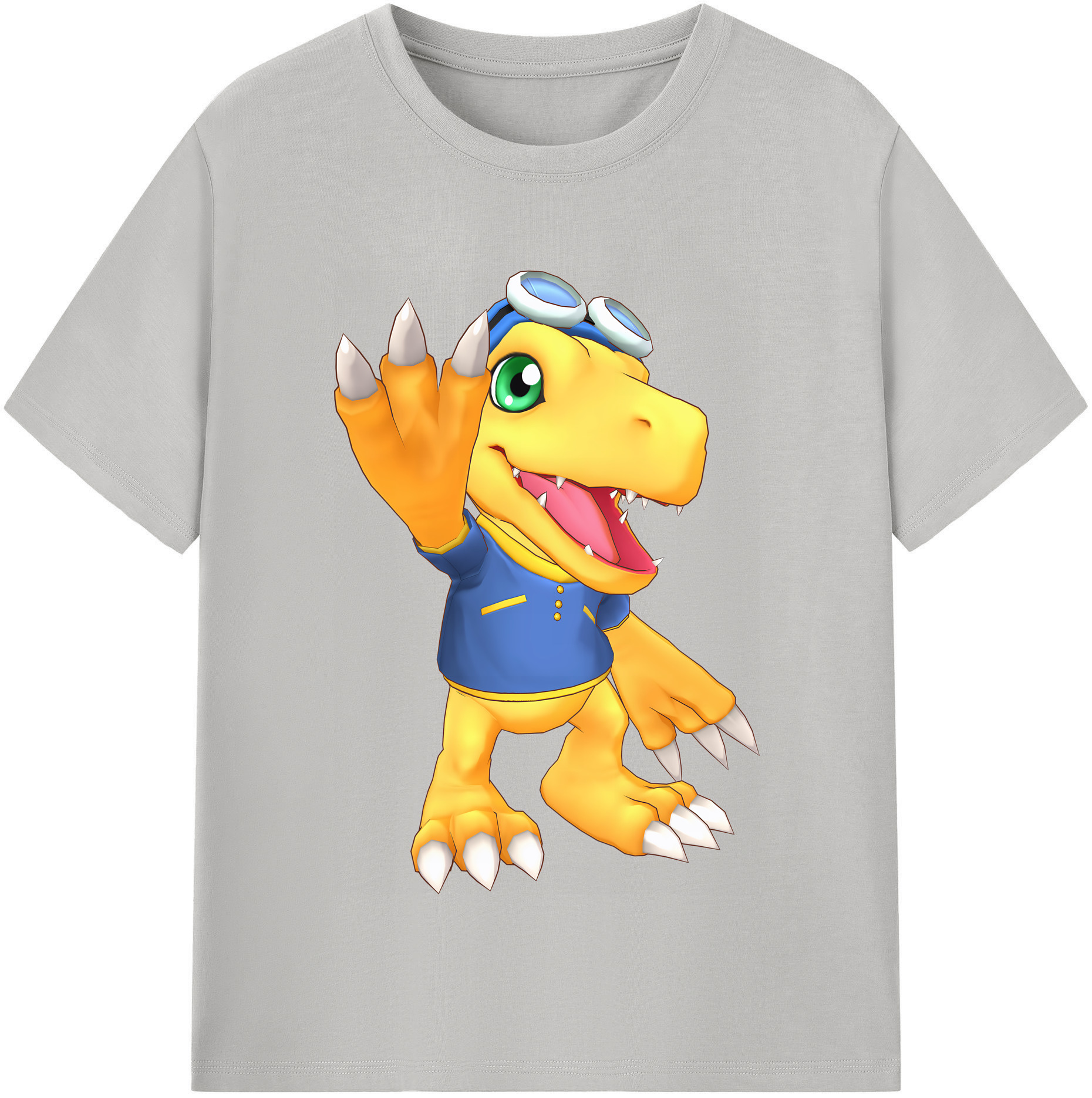 （画像用） Digimon デジタルモンスター/デジモン レディースカジュアルプリントTシャツ（綿100％）