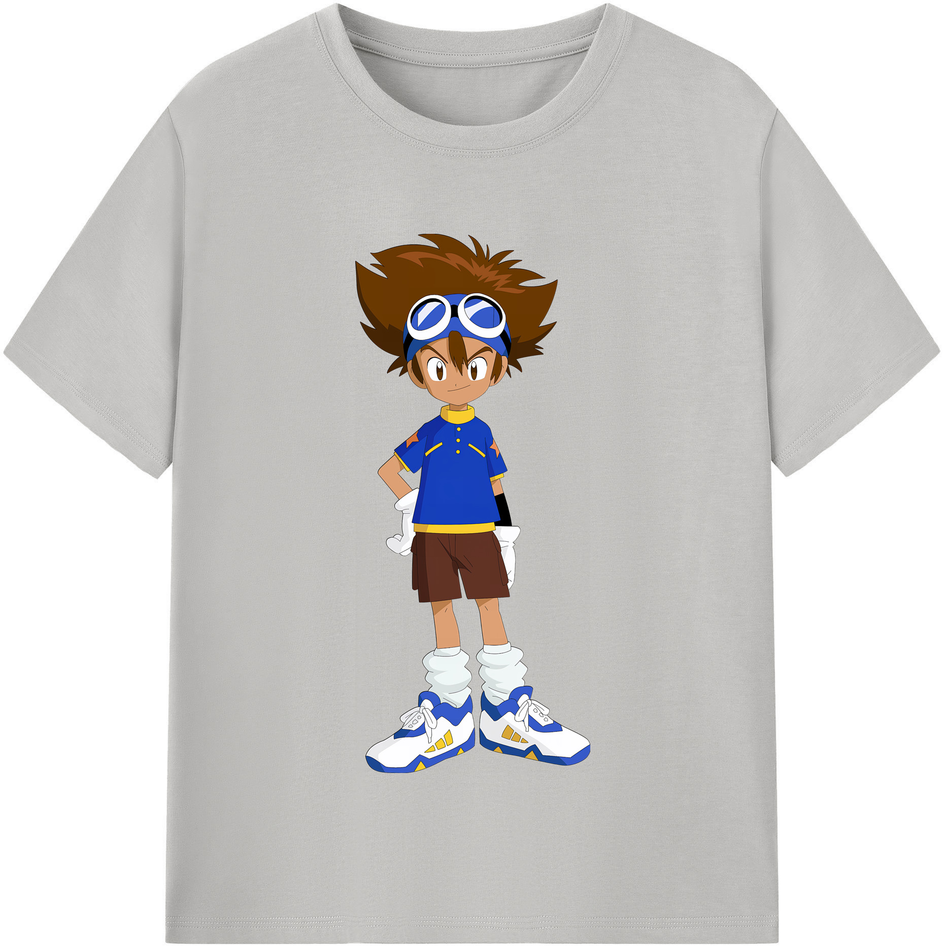 （画像用） Digimon デジタルモンスター/デジモン レディースカジュアルプリントTシャツ（綿100％）