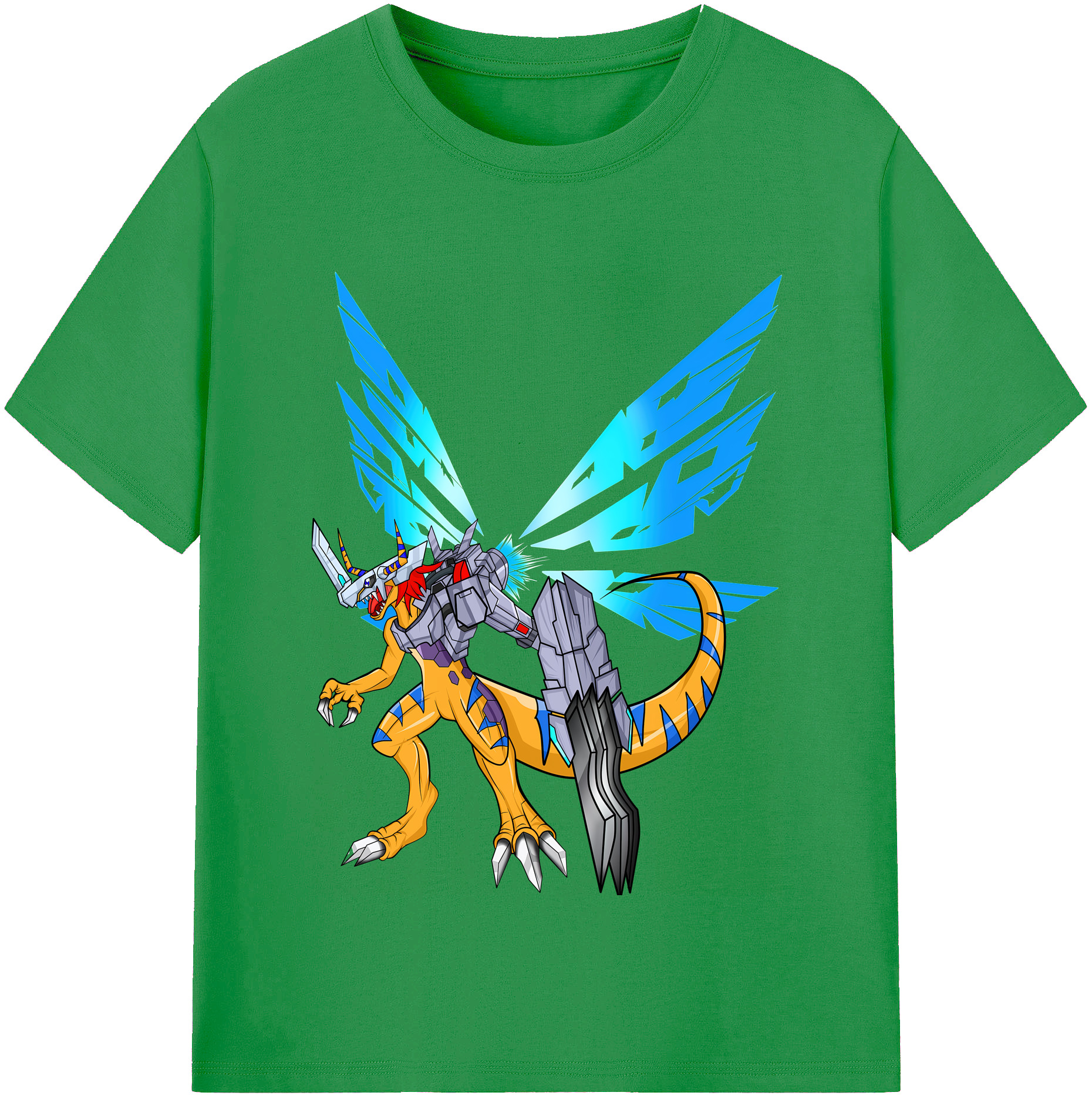 （画像用） Digimon デジタルモンスター/デジモン レディースカジュアルプリントTシャツ（綿100％）