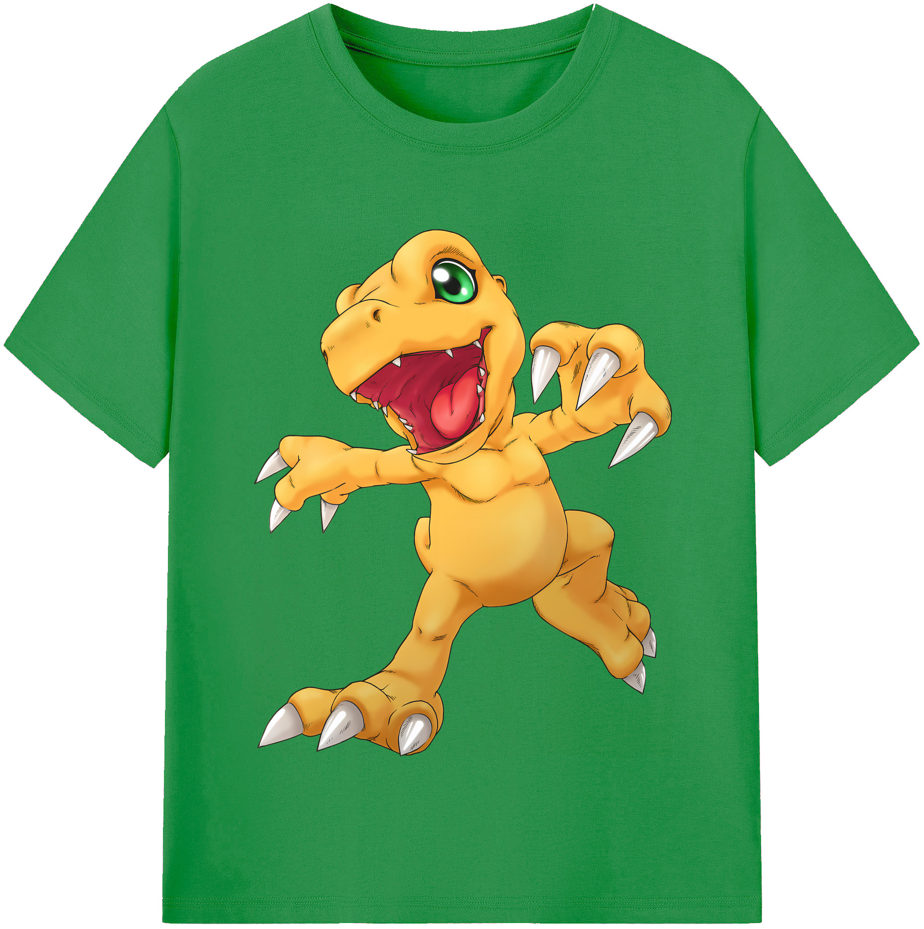 （画像用） Digimon デジタルモンスター/デジモン レディースカジュアルプリントTシャツ（綿100％）
