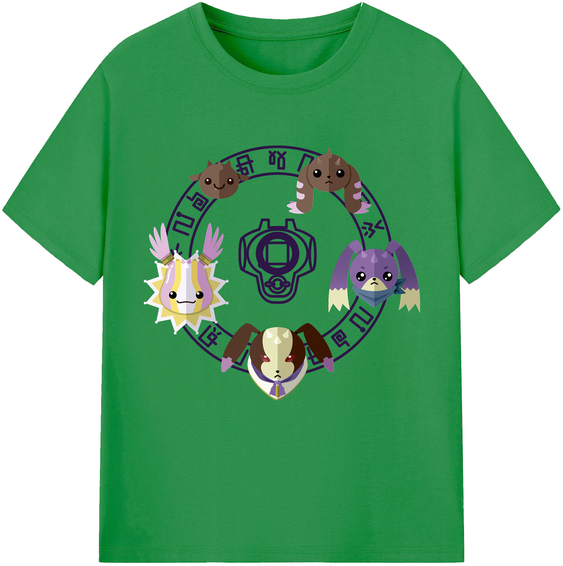 （画像用） Digimon デジタルモンスター/デジモン レディースカジュアルプリントTシャツ（綿100％）